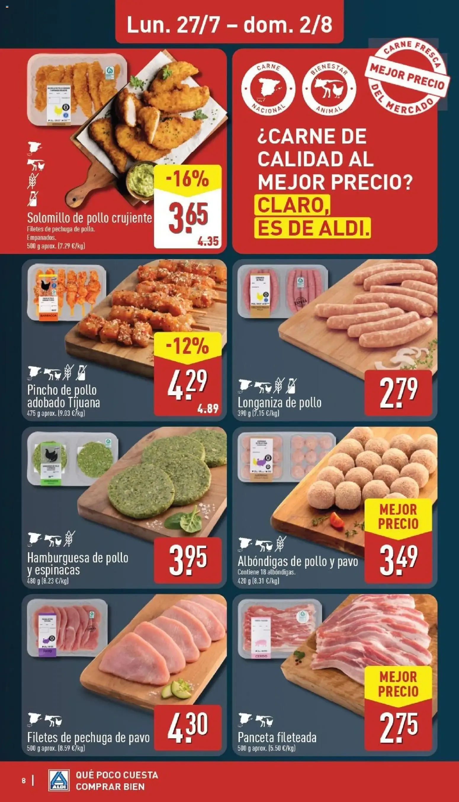 Catálogo de Aldi: Frescura a precios para tirarse a la piscina 27 de julio al 2 de agosto 2026 - Página 8