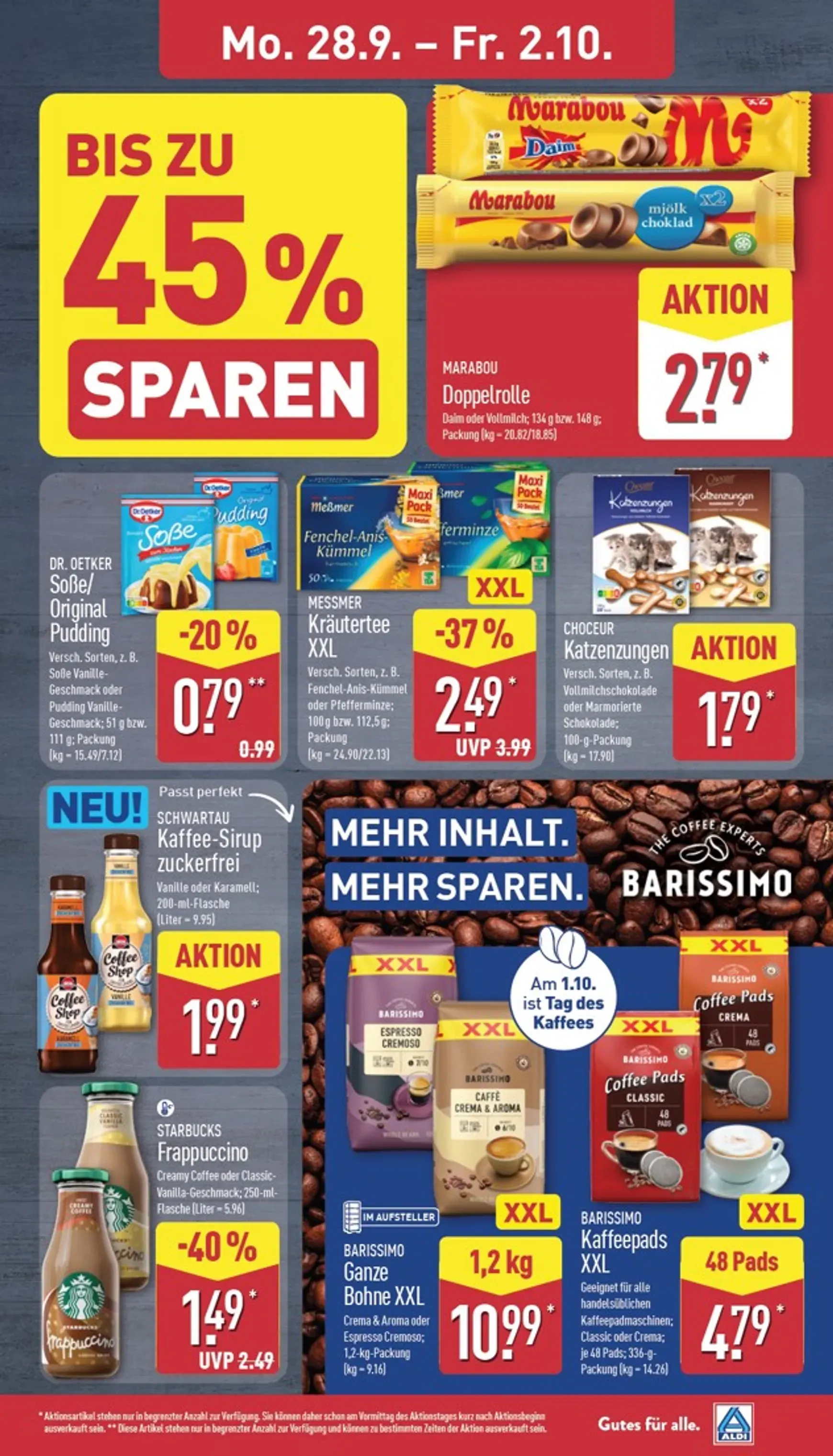 ALDI: XXL Zum Aldi Preis von 28. September bis 2. Oktober 2026 - Prospekt seite 7