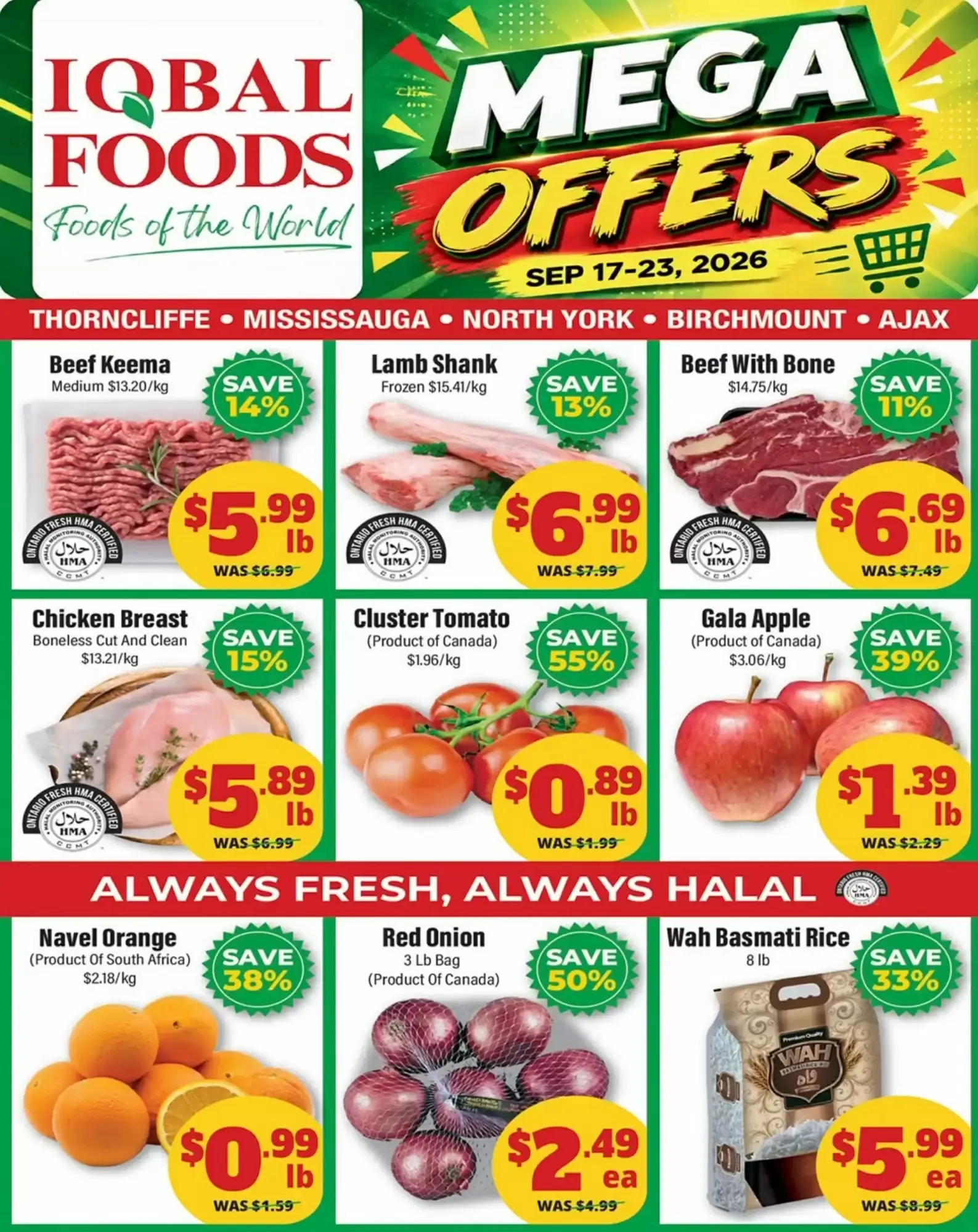 Iqbal Foods - Mega Offers from September 17 to September 23 2026 - flyer page 1
