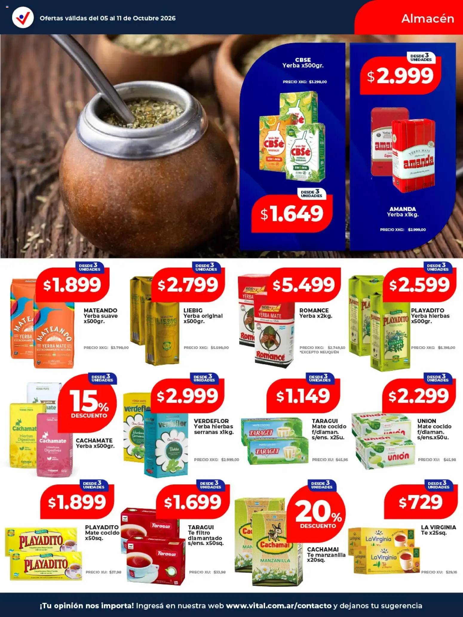 Ofertas de Vital - Ofertas || del 05/10/2026 - 11/10/2026 || Catálogo 5 de octubre al 11 de octubre 2026 - Página 19 del catálogo