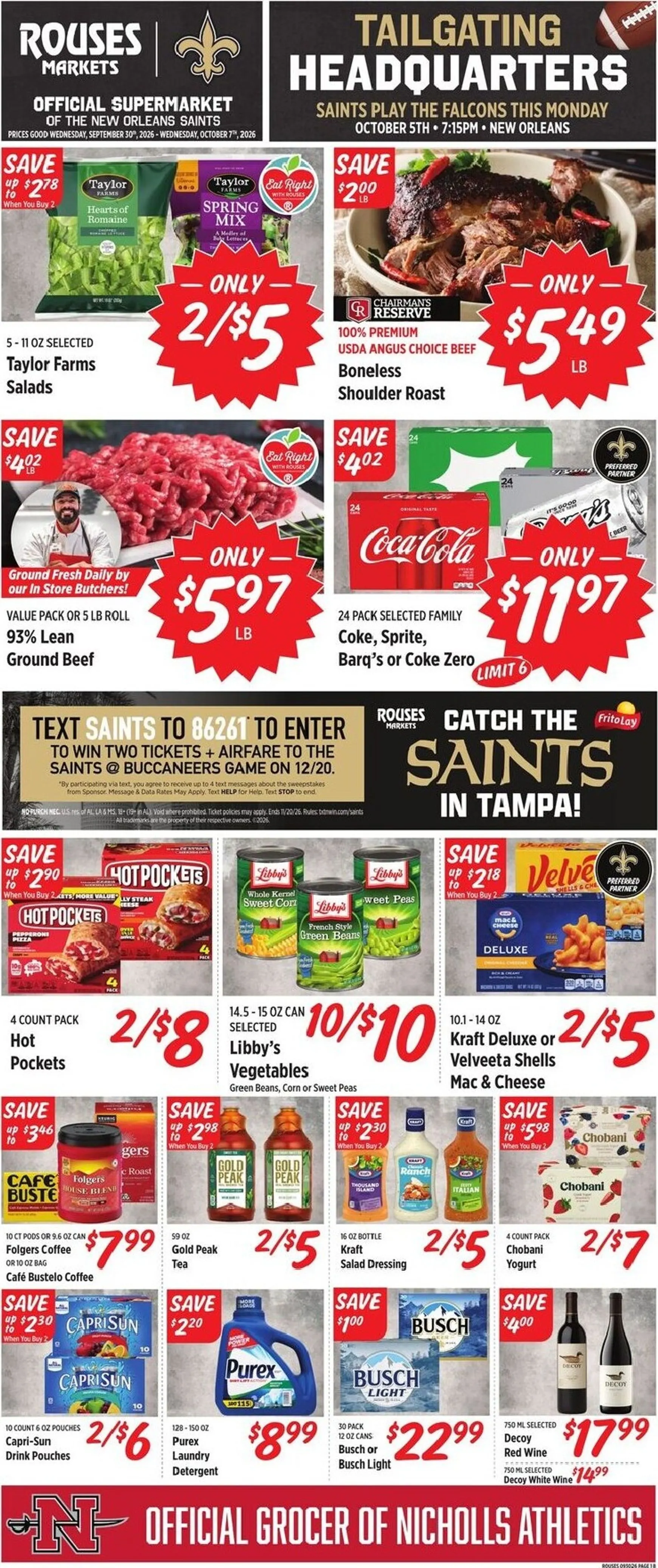 Rouses Markets Tailgating Headquarters