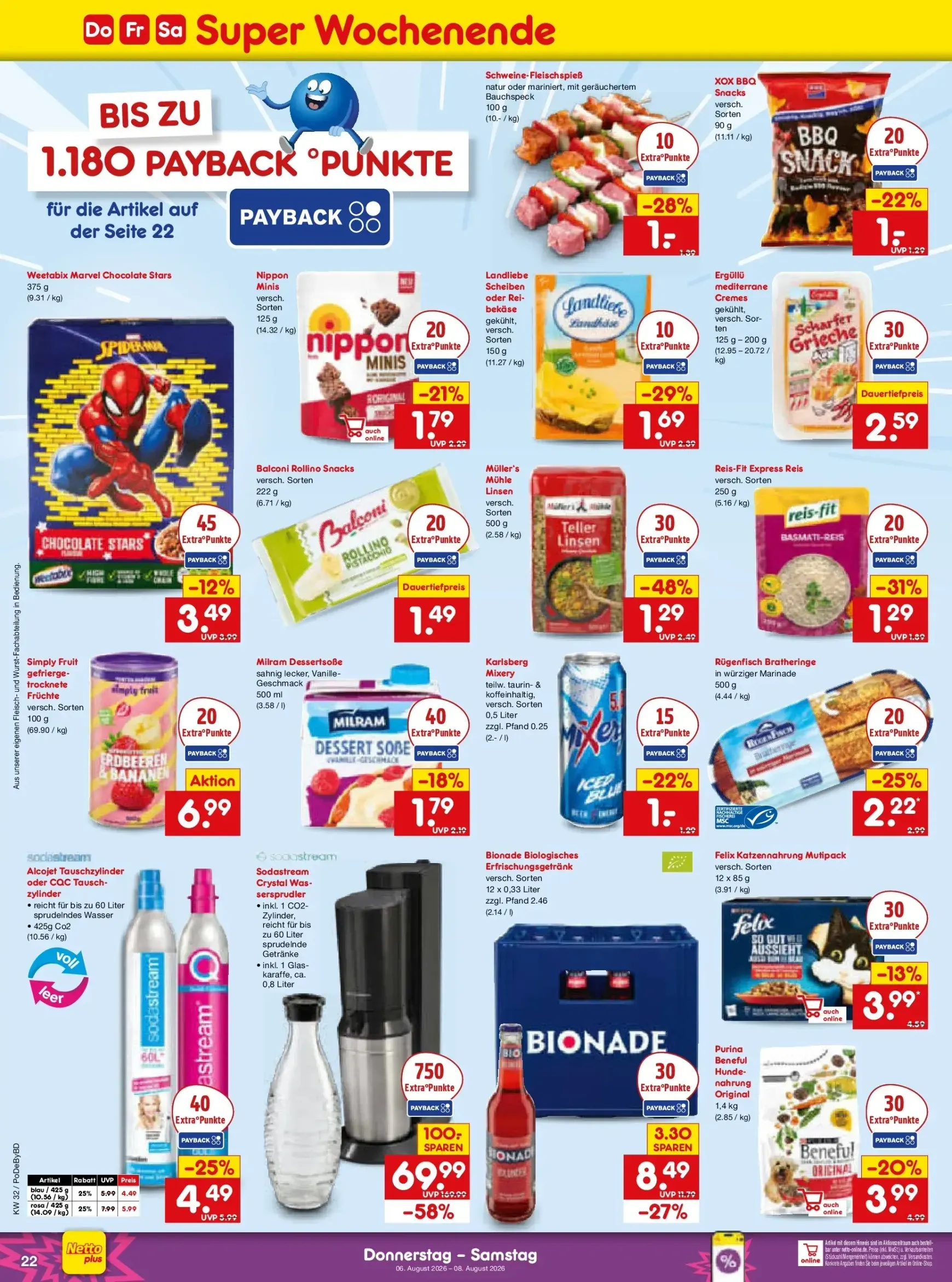 Netto Marken Discount - Super Wochenende Prospekt – von Donnerstag 06.08.2026 bis Samstag 08.08.2026 von 6. August bis 8. August 2026 - Prospekt seite 4