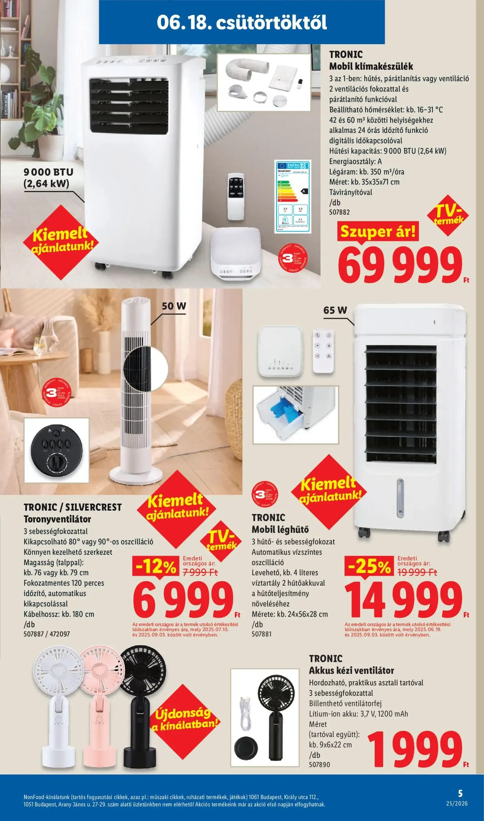 Katalógus Lidl Nonfood kínálatunk - 2026.06.18. -tól/töl > akció, lapozható szórólap 🛍️ június 18.-tól június 24.-ig 2026. - Oldal 5