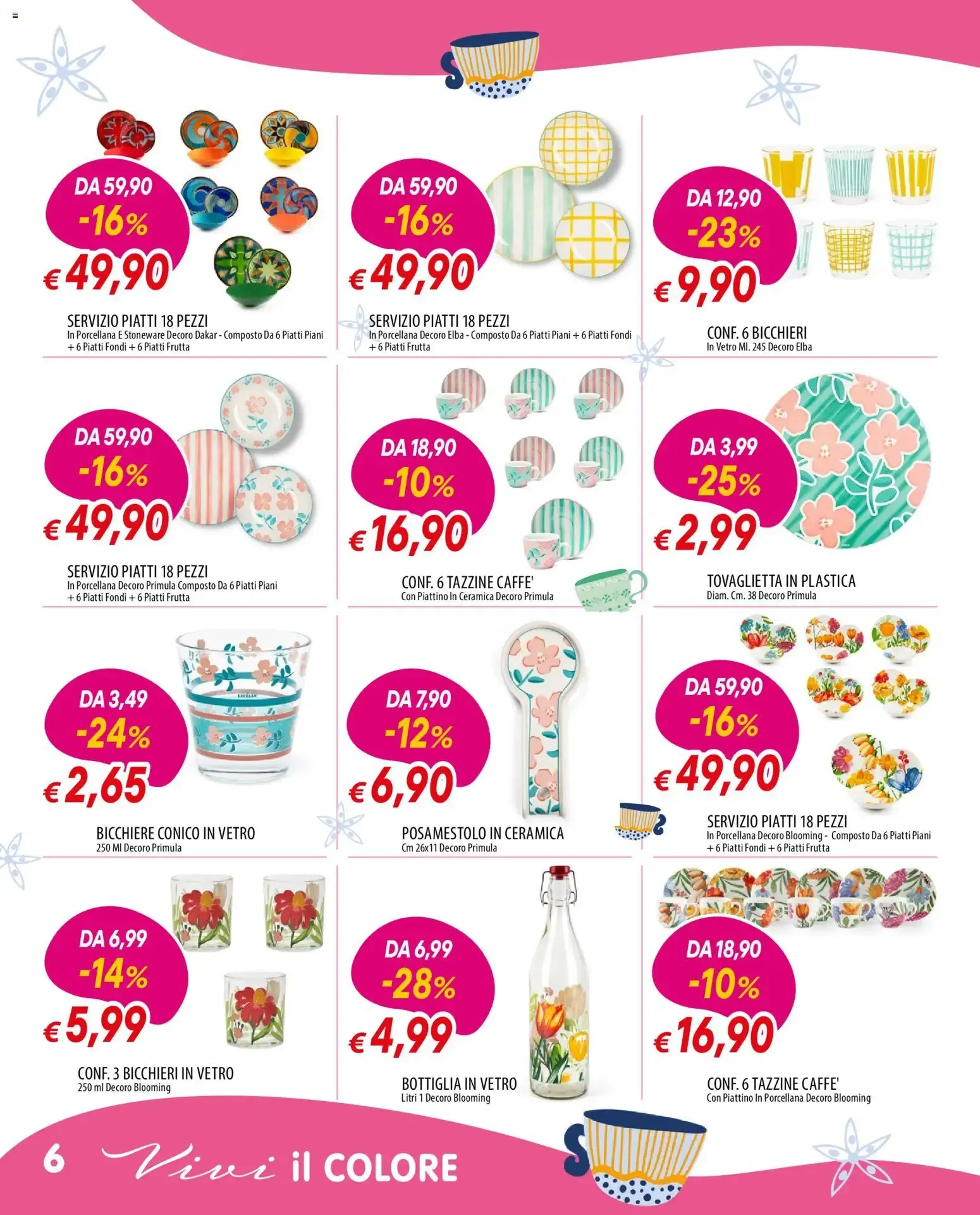 Nuovo Galassia volantino Vivi il Colore dal 11/06/2026 > offerte anteprima 🛍️ da 11 giugno a 5 luglio di 2026 - Pagina del volantino 6