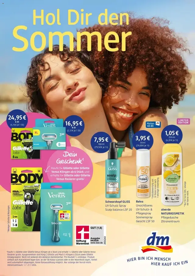 dm Hol Dir den Sommer von 1. Juli bis 21. Juli 2026 - Prospekt seite 1