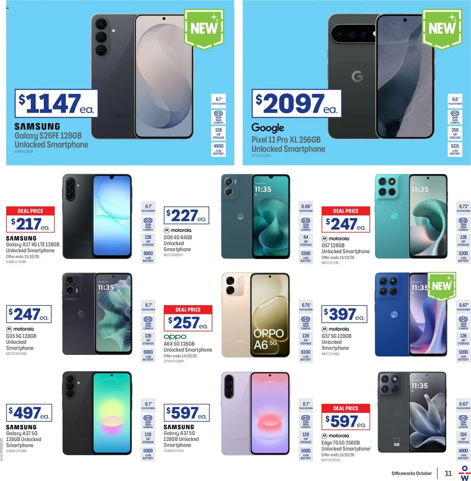 Officeworks catalogue - 01/10/2026 > weekly / monthly specials - Catalogue valid from 1 October to 14 October 2026 - page 11