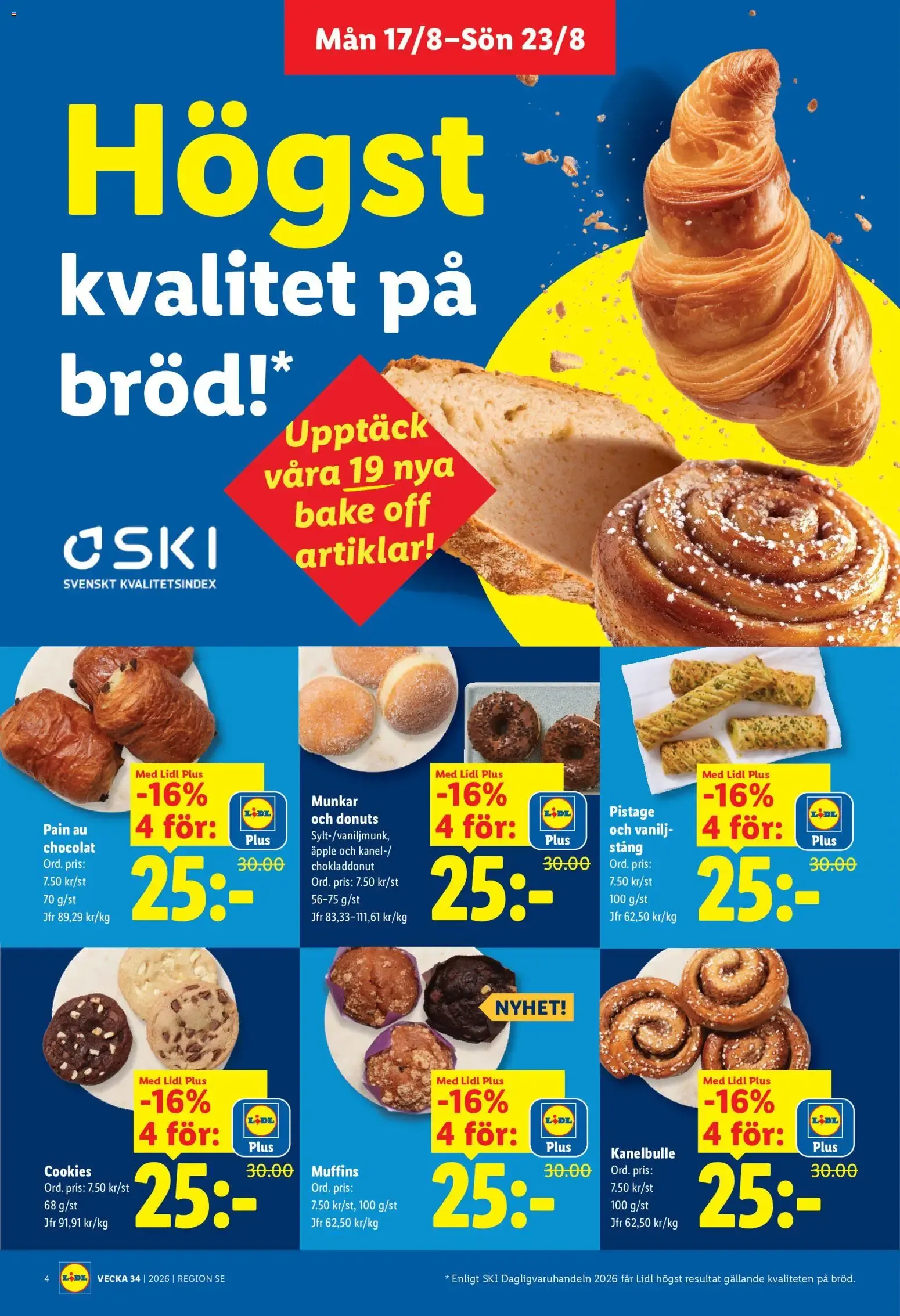Lidl: Kvalitetssäkrade frukter och grönsaker. Det lönar sig. från 17 augusti till 23 augusti 2026 - Reklamblad sidor 4