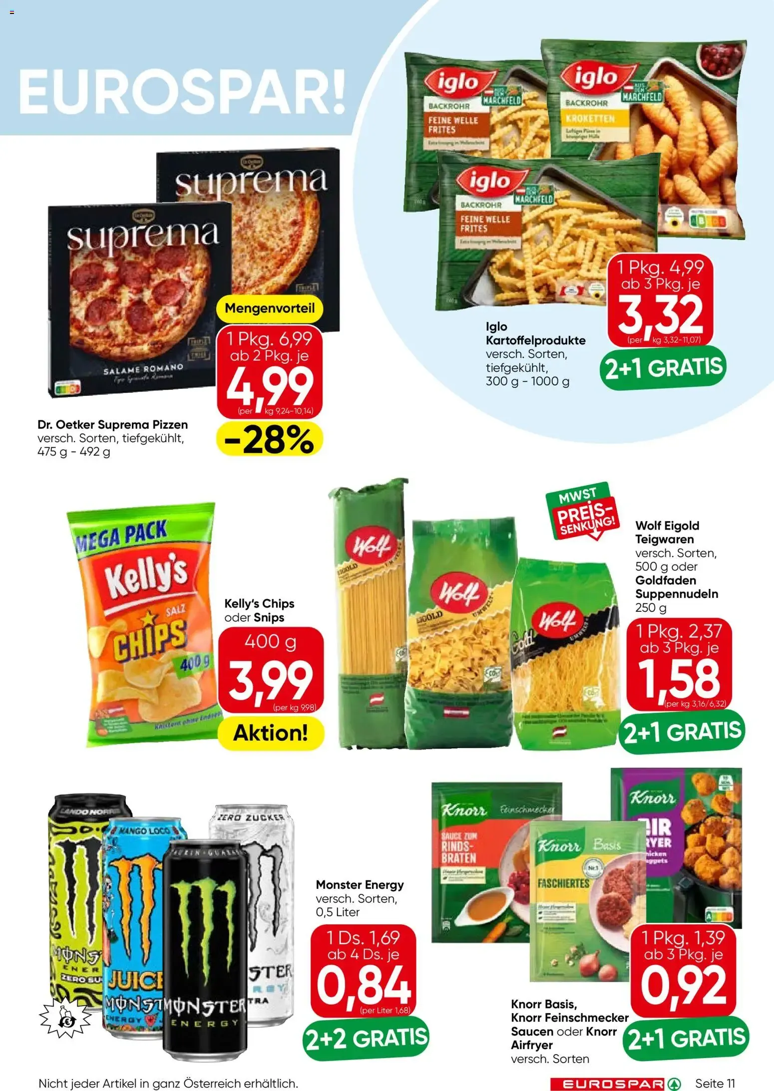 Eurospar Flugblatt von 27.08.2026 - Aktuelle Angebote von 27. August bis 9. September 2026 - Flugblätt seite 11