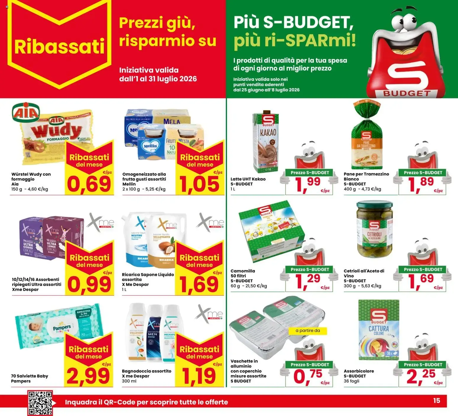 Eurospar volantino dal 25/06/2026 - online Offerte da 25 giugno a 8 luglio di 2026 - Pagina del volantino 15
