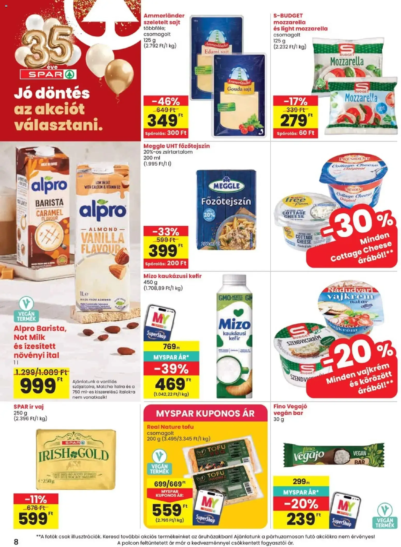 Katalógus SPAR Szülinapi akciók és szuper árak! szeptember 24.-tól szeptember 30.-ig 2026. - Oldal 8