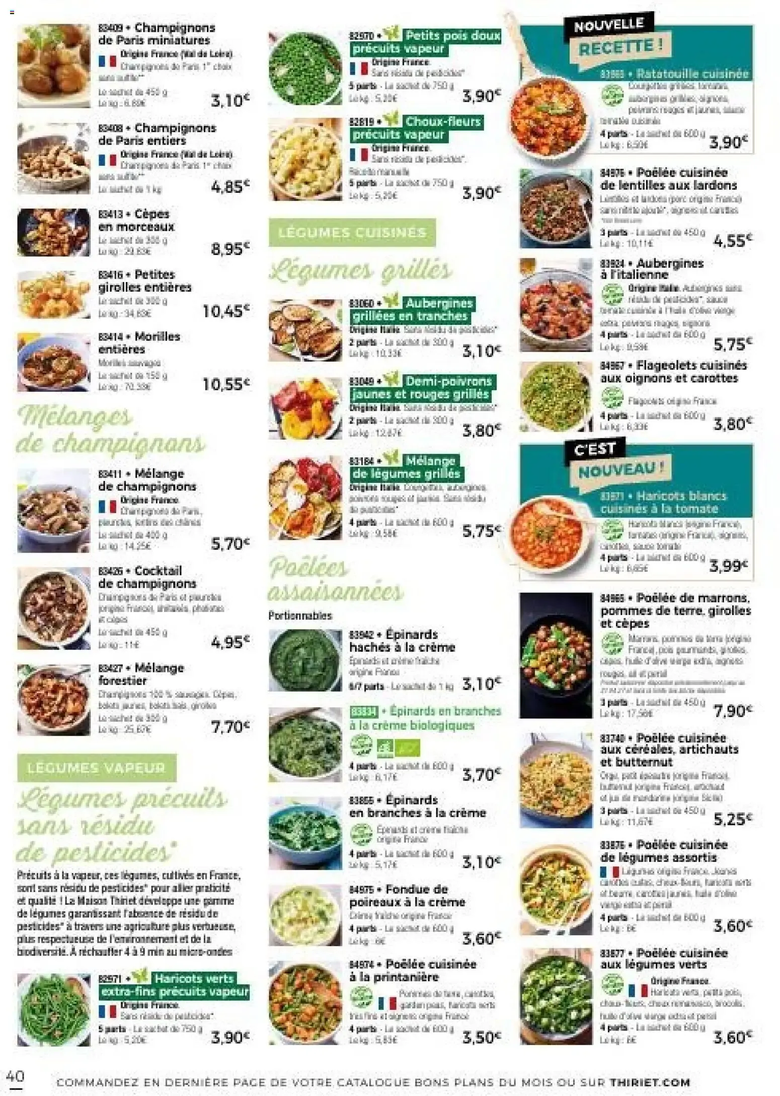 Thiriet - Catalogue automne à partir du 30/09/2026 - promo en ligne du 30 septembre au 31 décembre 2026 - Catalogue page 40