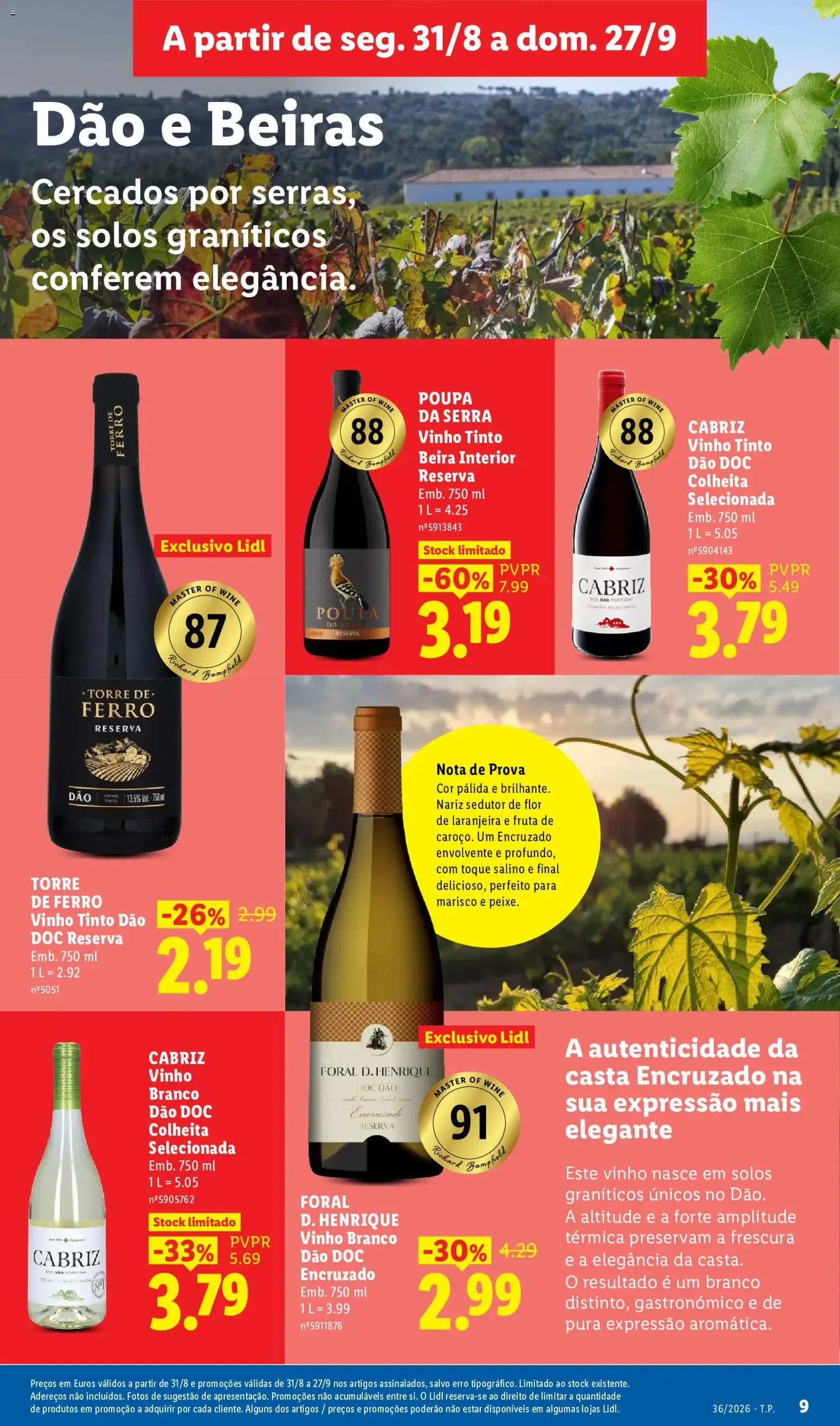 Folheto VINHOS & QUEIJOS ENCHIDOS de 31 de agosto até 27 de setembro 2026 - Pagina 9