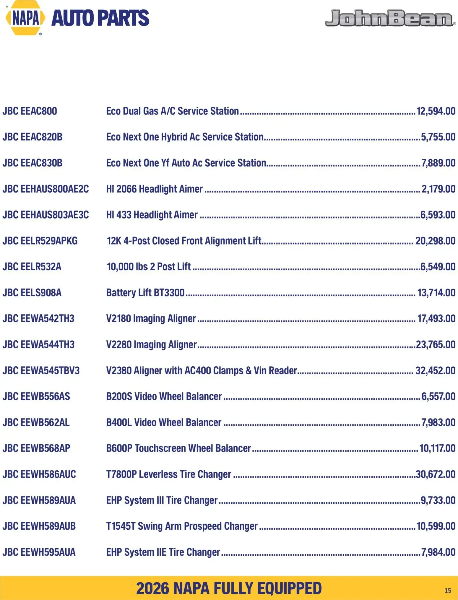NAPA Auto Parts flyer - Fully Equipped September-October 2026 from Sep 1, 2026 > weekly specials & deals from September 1 to October 31 2026 - flyer page 17