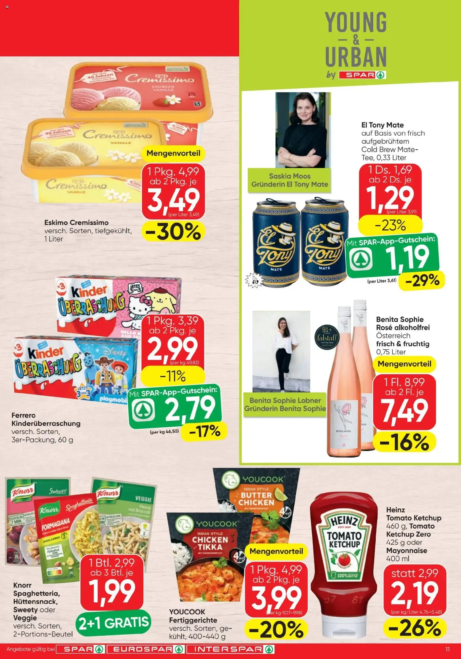 Spar - Flugblatt (06.08.2026) - Angebote und Prospekt von 6. August bis 12. August 2026 - Flugblätt seite 11