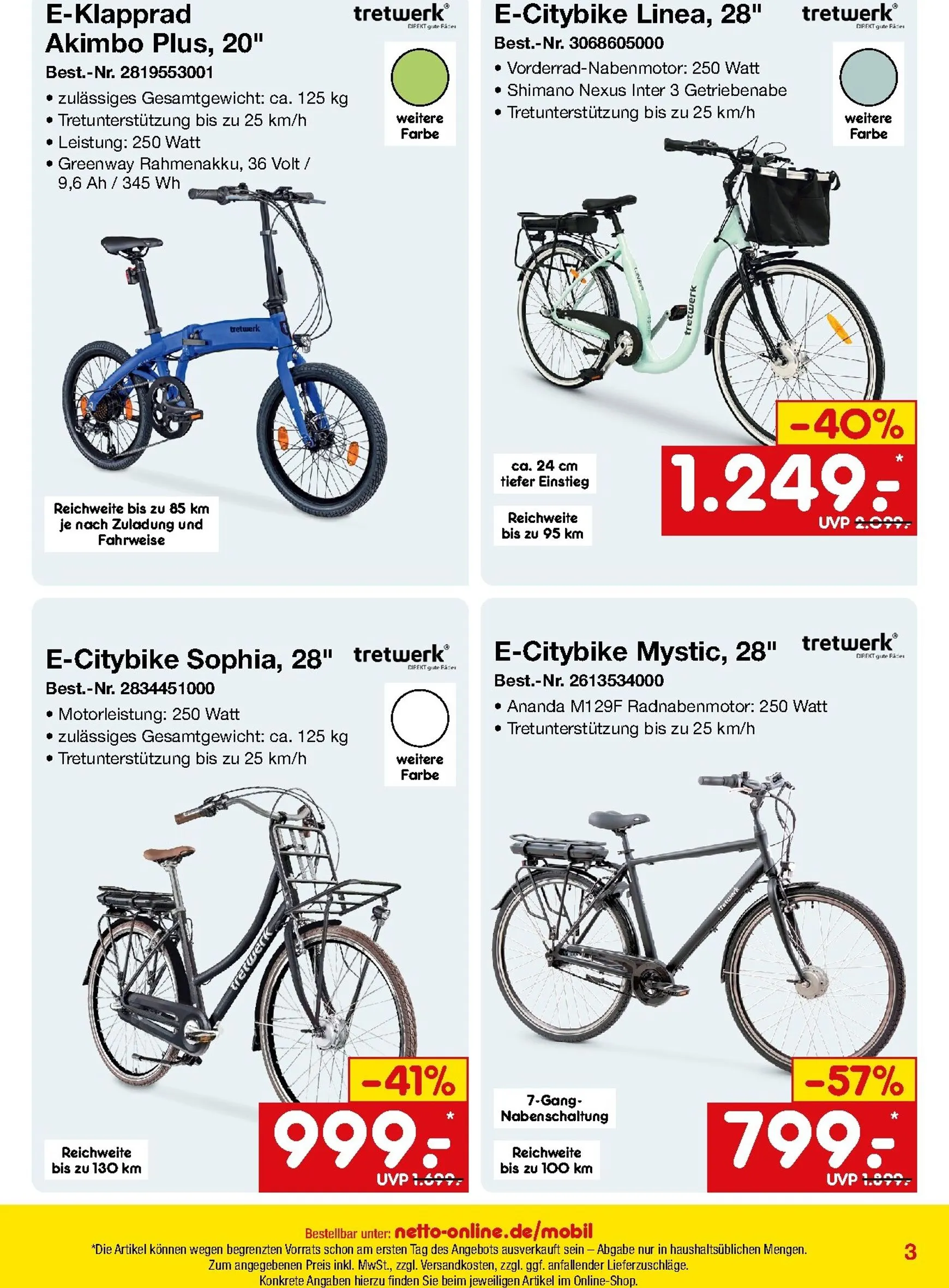 Netto Marken Discount - Online-Sonderangebote Mobilität Prospekt – von Samstag 01.08.2026 bis Montag 31.08.2026 von 1. August bis 31. August 2026 - Prospekt seite 3