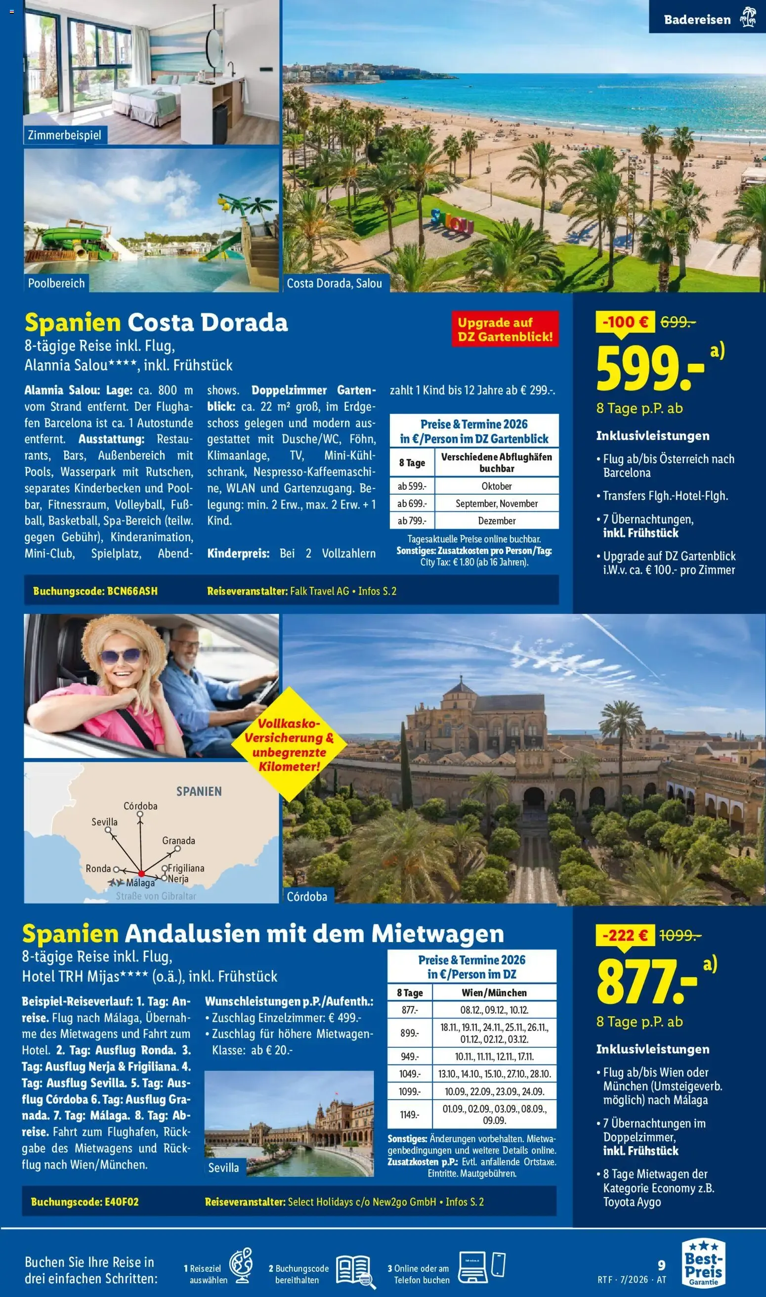 Lidl Juli/August Reise - Highlights ab 15.07.2026 - Angebote ab donnerstag von 15. Juli bis 15. August 2026 - Flugblätt seite  9