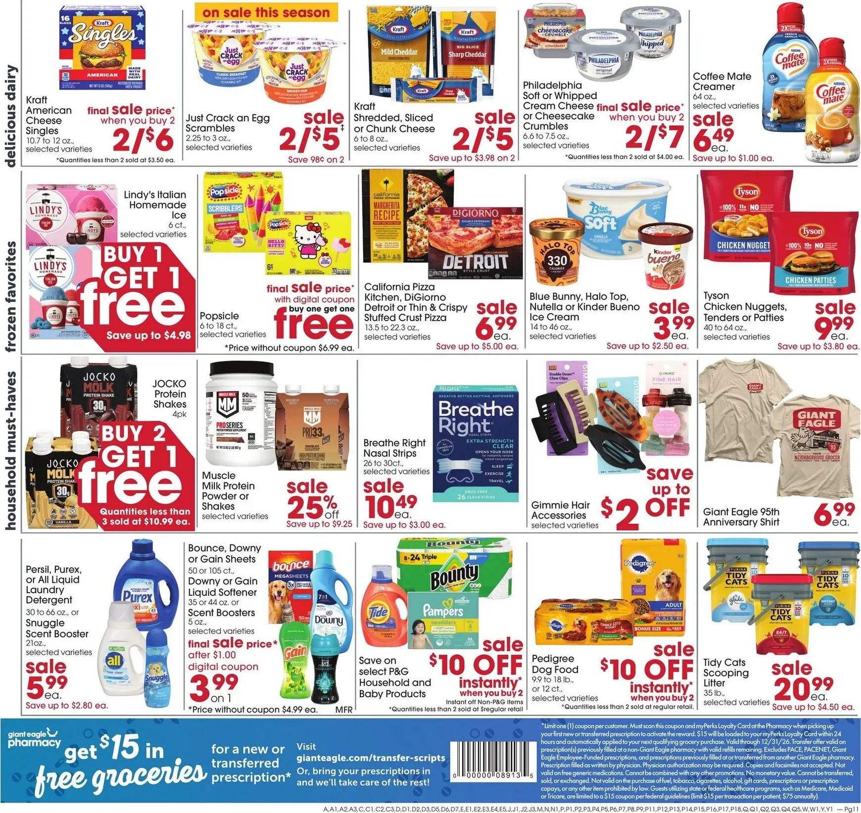 Weekly ad Current Giant Eagle leaflet valid from Thursday 07/30/2026 to Wednesday 08/05/2026 from July 30 to August 5 2026 - Page 11