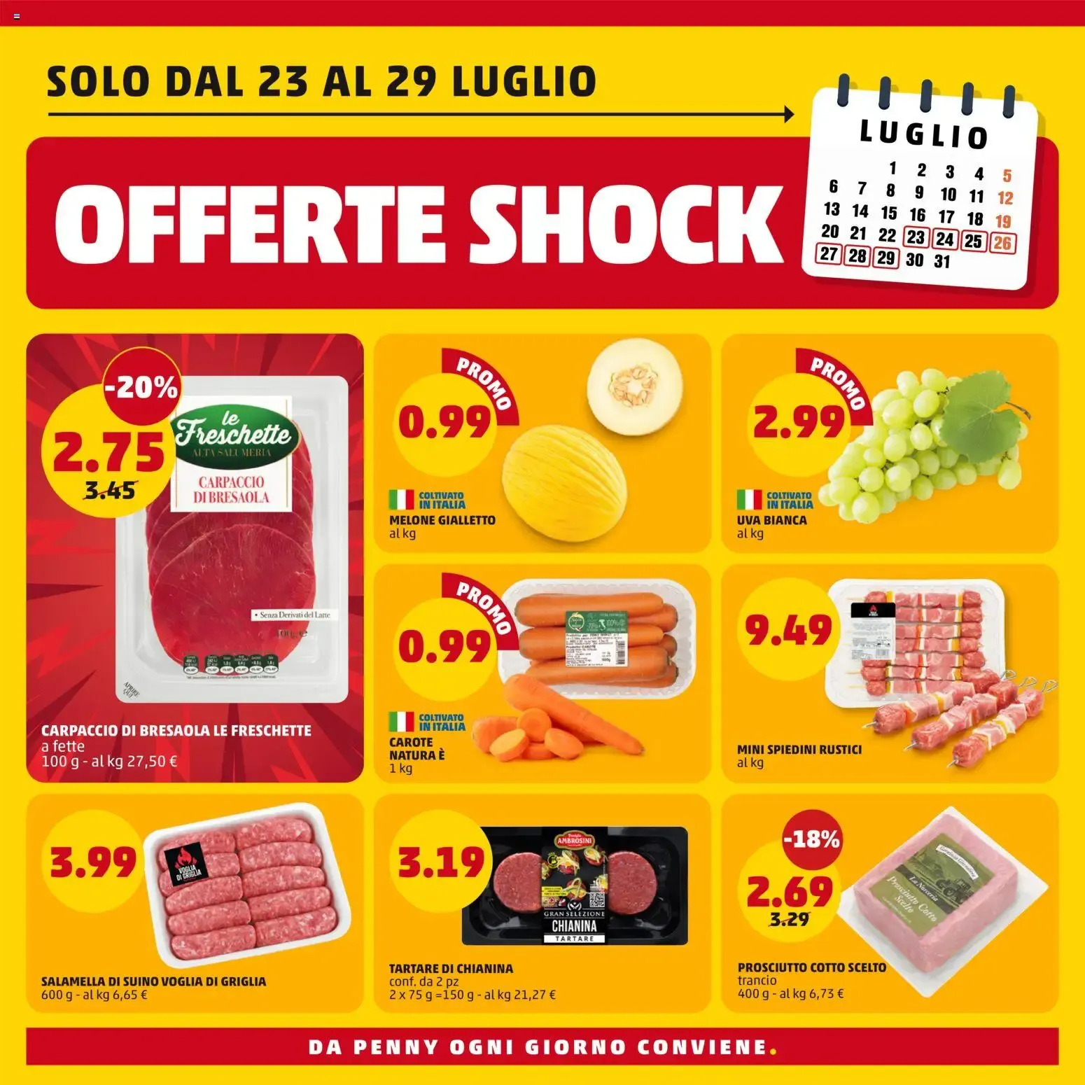 PENNY. OFFERTE SHOCK da 23 luglio a 29 luglio di 2026 - Pagina del volantino 2