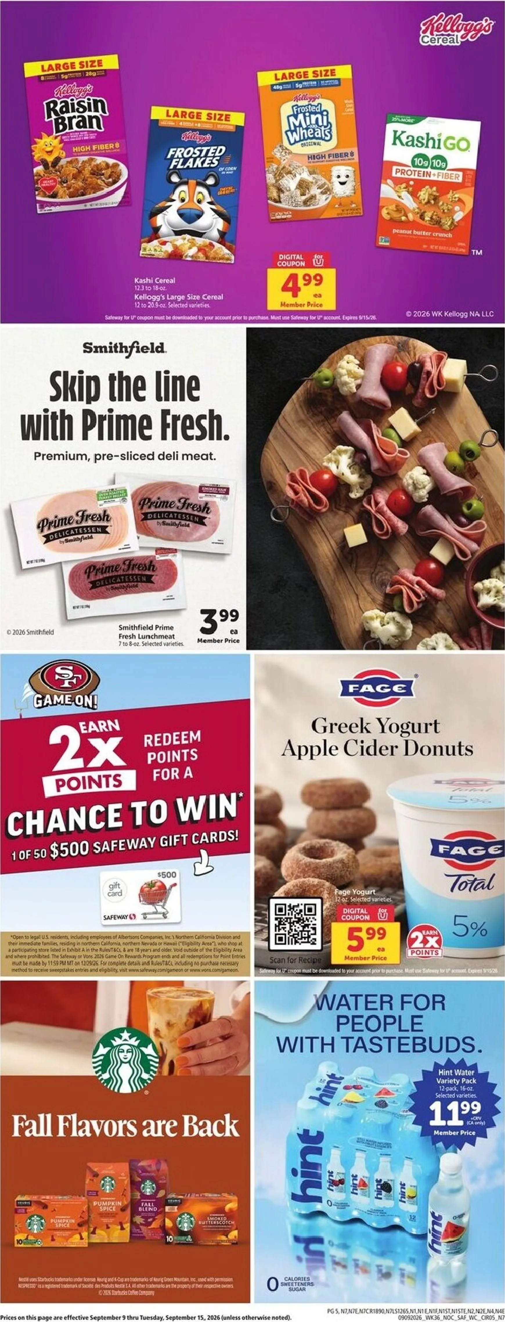Weekly ad Current Safeway leaflet valid from Wednesday 09/09/2026 to Tuesday 09/15/2026 from September 9 to September 15 2026 - Page 5