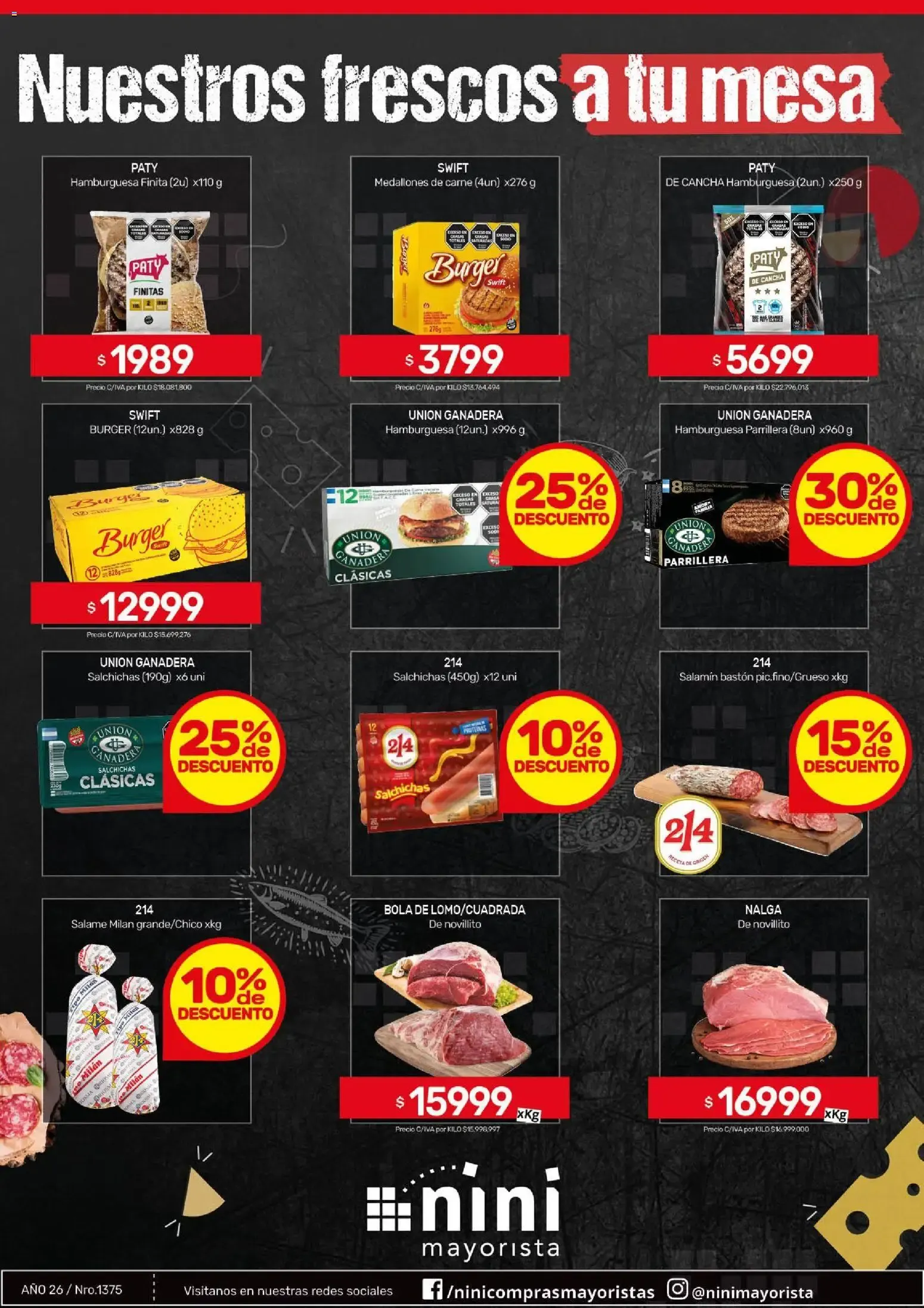 Ofertas de NINI Mayorista - Nuestros frescos a tu mesa del 31/08/2026 - 06/09/2026 31 de agosto al 6 de septiembre 2026 - Página 1 del catálogo