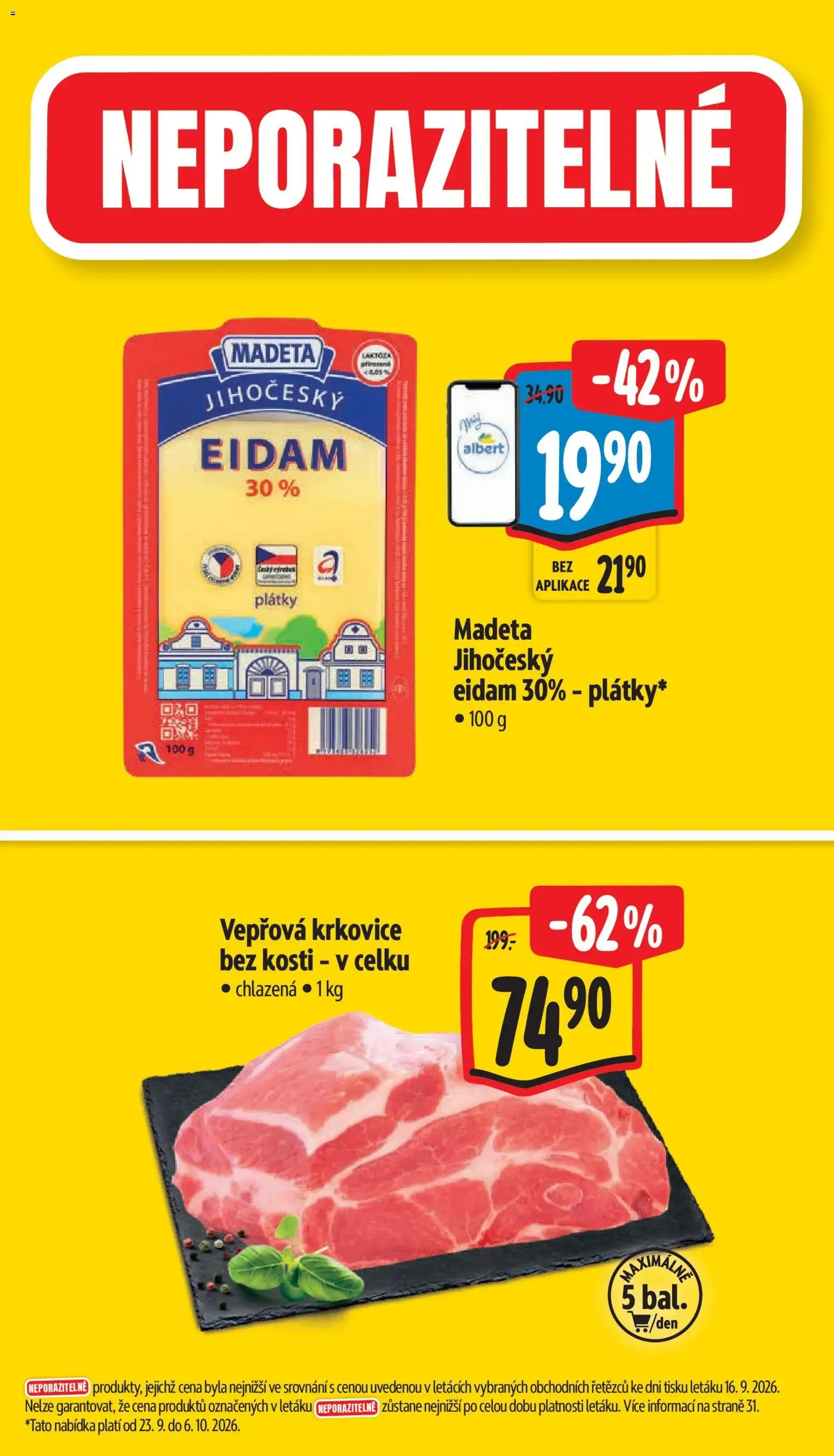 Albert leták - Hypermarket od 23.09.2026 - Akční leták - 23. září 6. října 2026 - Page 2