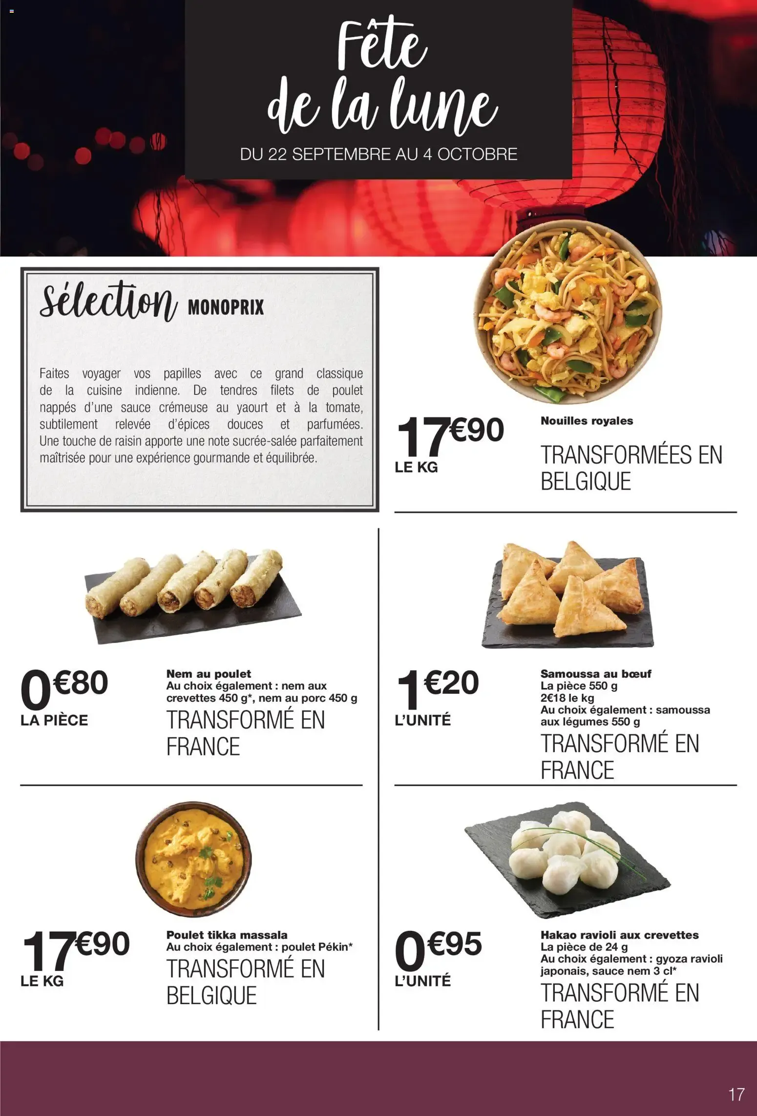 Monoprix catalogue à partir du 22/09/2026 - promo en ligne du 22 septembre au 4 octobre 2026 - Catalogue page 17