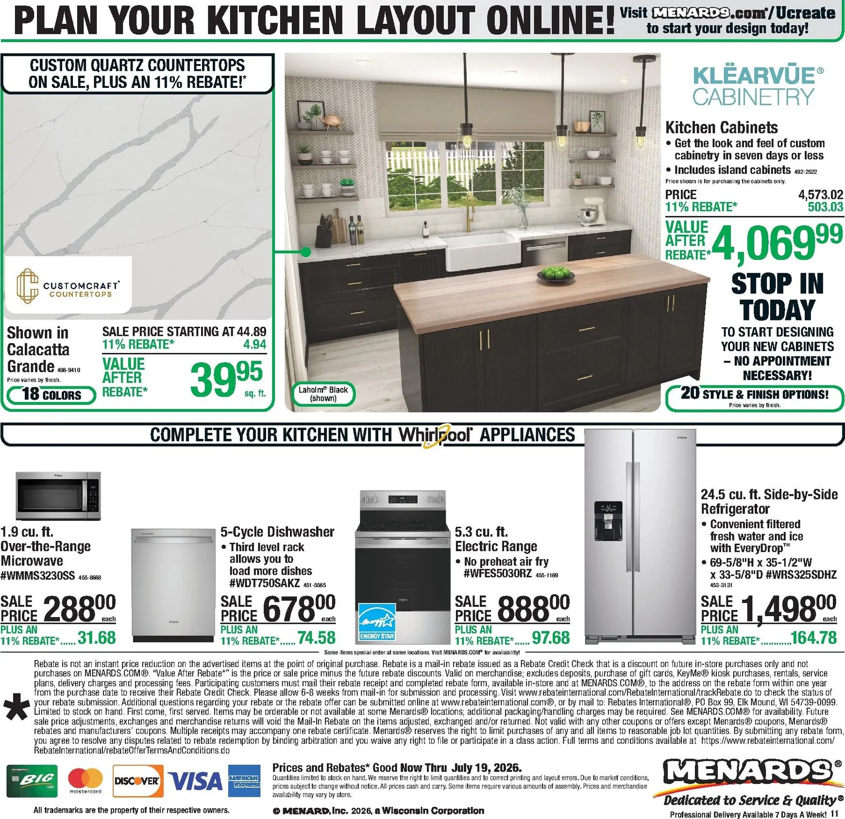 Weekly ad Menards: 11% Rebate On Everything! from July 13 to July 19 2026 - Page 19