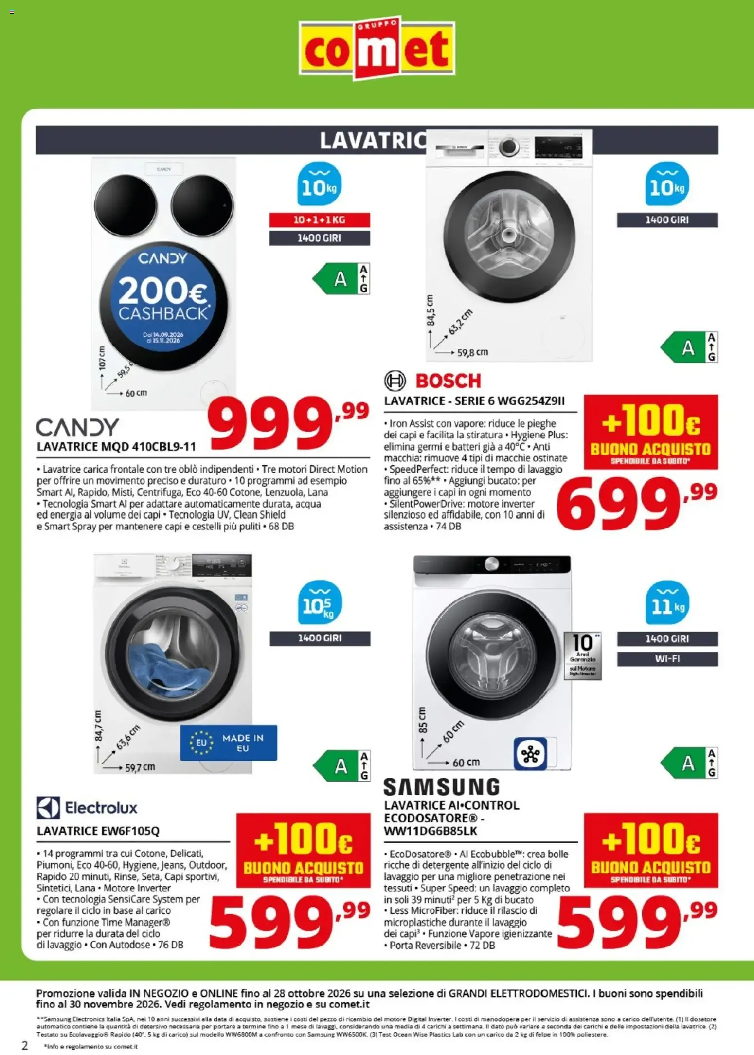 SPECIALE LAVAGGIO E ASCIUGATURA da 9 ottobre a 28 ottobre di 2026 - Pagina del volantino 2