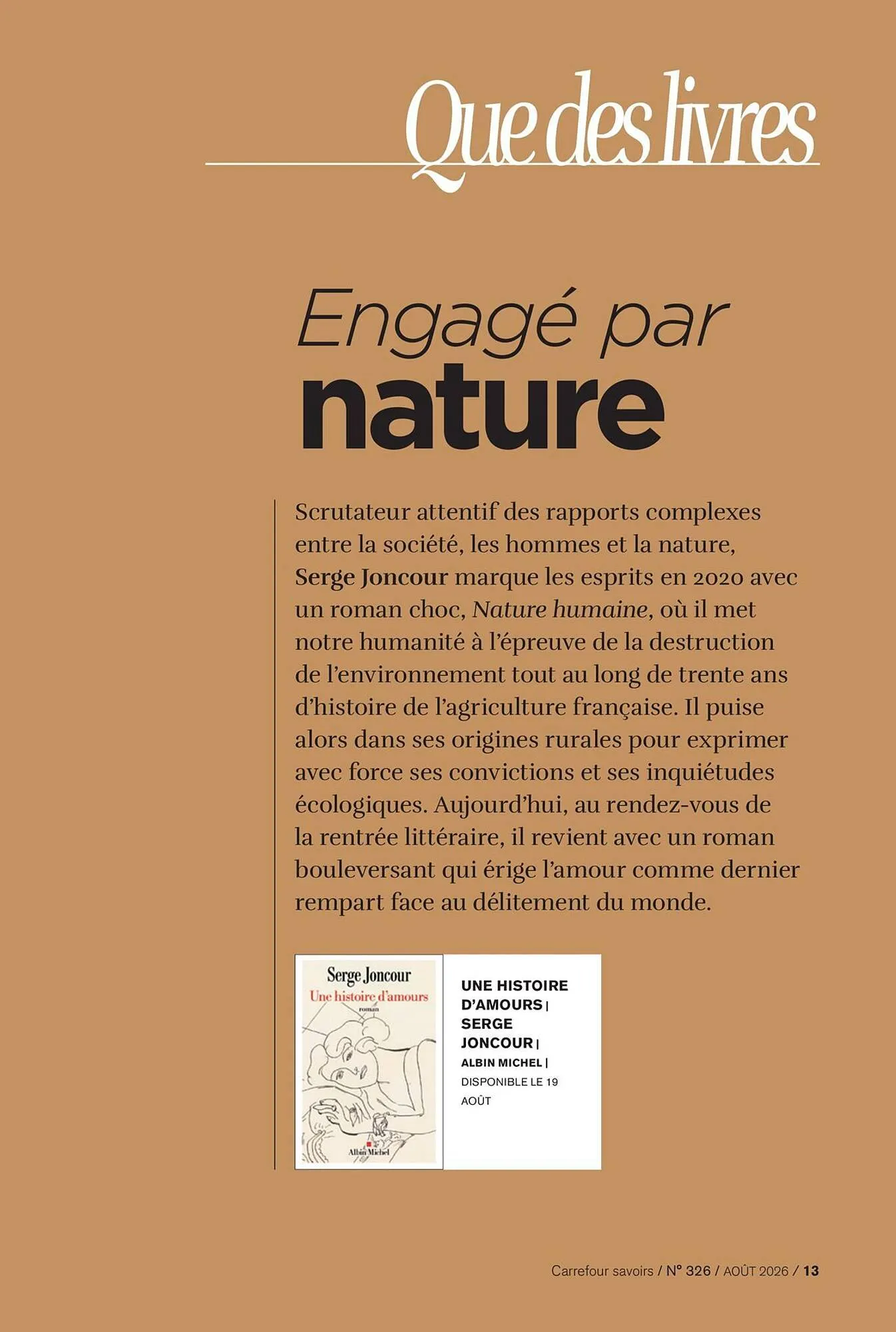 Carrefour SAVOIRS du 3 août au 31 août 2026 - Catalogue page 13