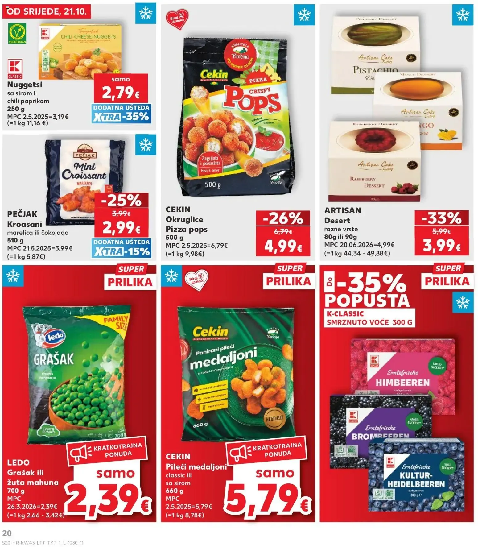 Katalog Kaufland Katalog novi od 21.10.2026 na listanje > letak digitalni od 21. listopada do 27. listopada 2026. - Pregled Stranica 20