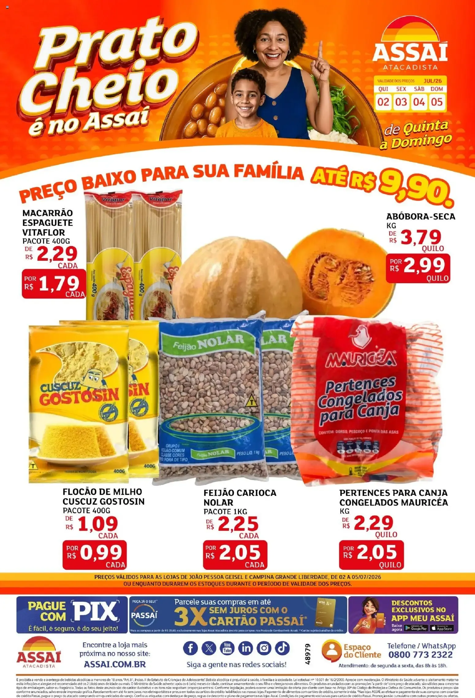 Encarte de Assaí Atacadista ofertas - PB de 02/07/2026 | Promoções Online 2 de julho até 5 de julho 2026 - Pagina 1