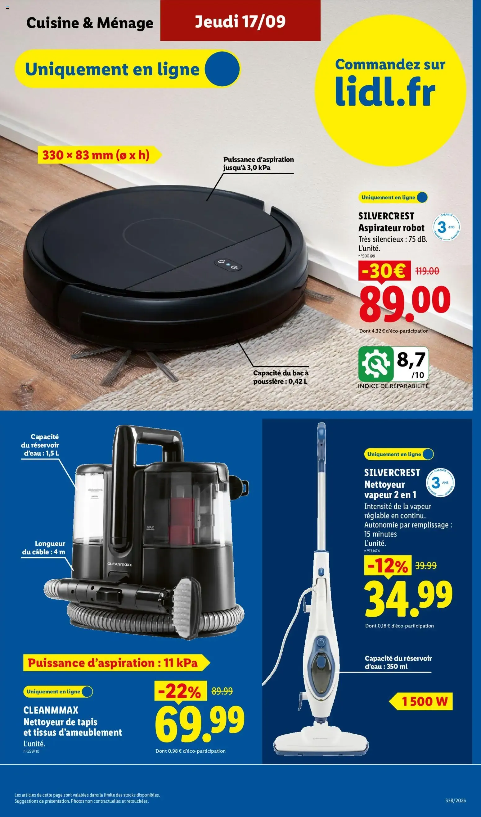 Ofertas EXCLU WEB Lidl du 14 septembre au 17 septembre 2026 - Catalogue page 7