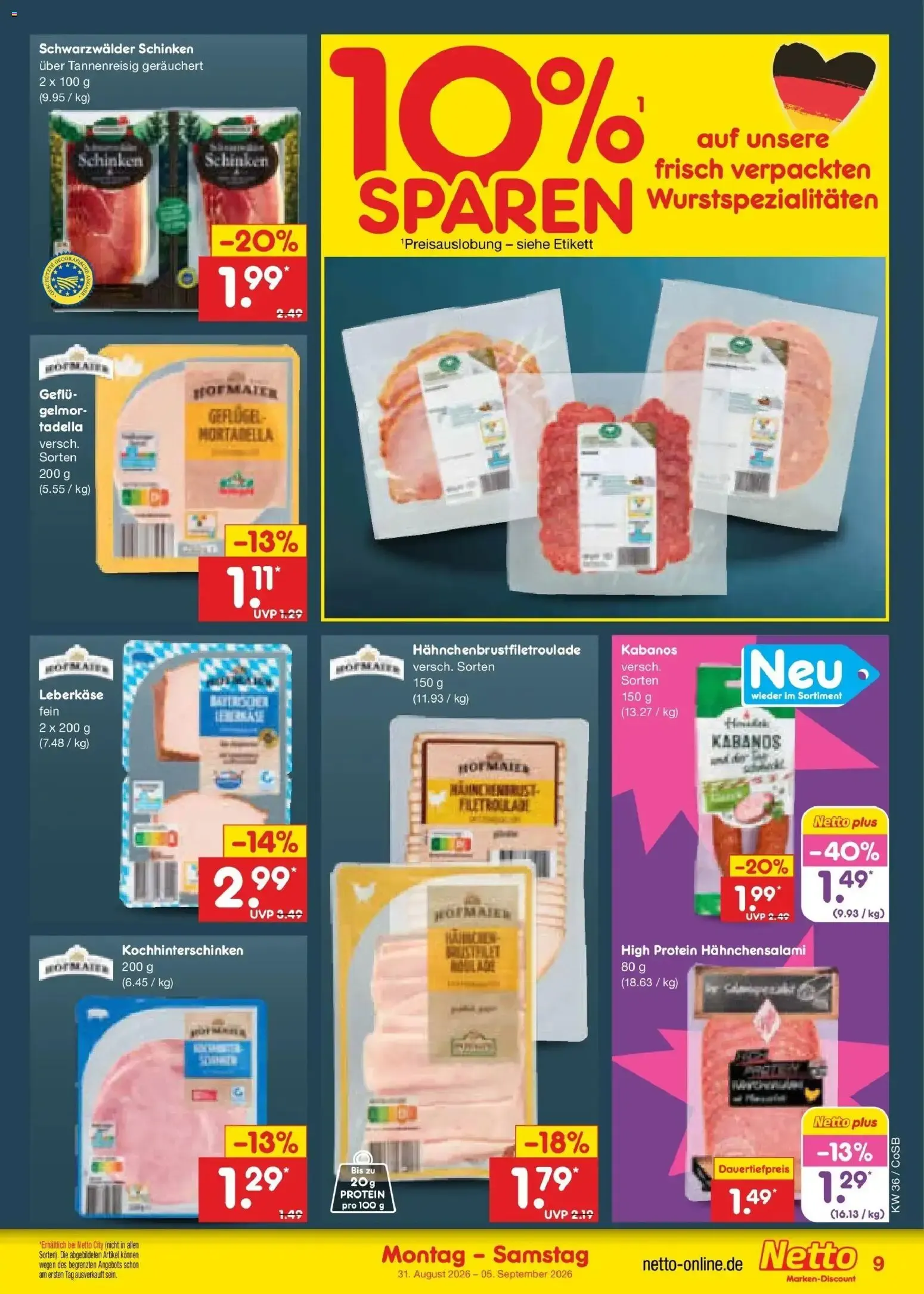 Netto Marken-Discount XXL SPAR GANZ NAH von 31. August bis 5. September 2026 - Prospekt seite 11