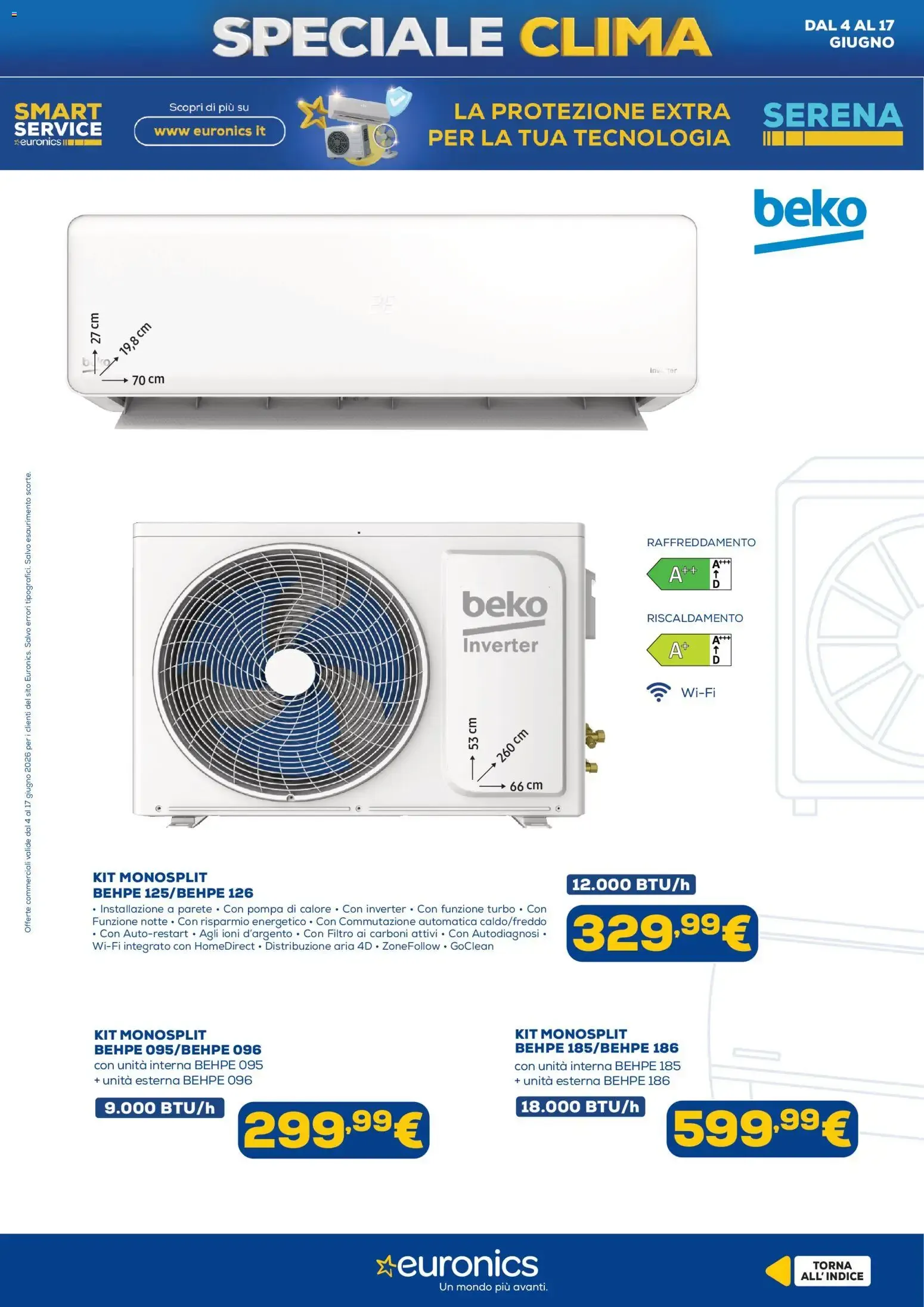 Speciale Clima Euronics: rinfresca casa con efficienza e stile da 4 giugno a 17 giugno di 2026 - Pagina del volantino 4