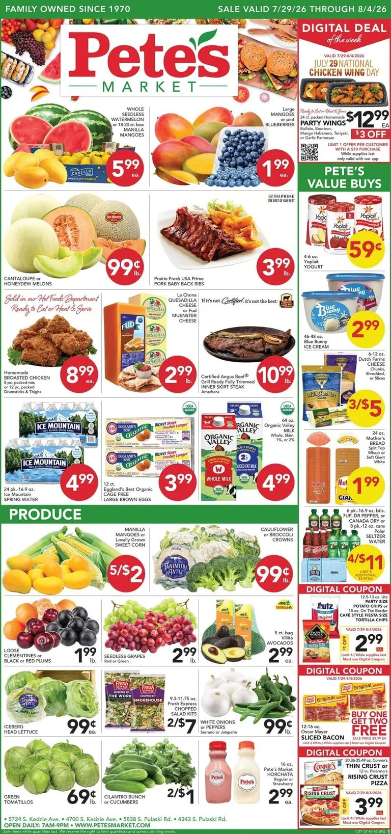 Weekly ad Current Pete's Fresh Market - 57th & Kedzie leaflet valid from Wednesday 07/29/2026 to Tuesday 08/04/2026 from July 29 to August 4 2026 - Page 1
