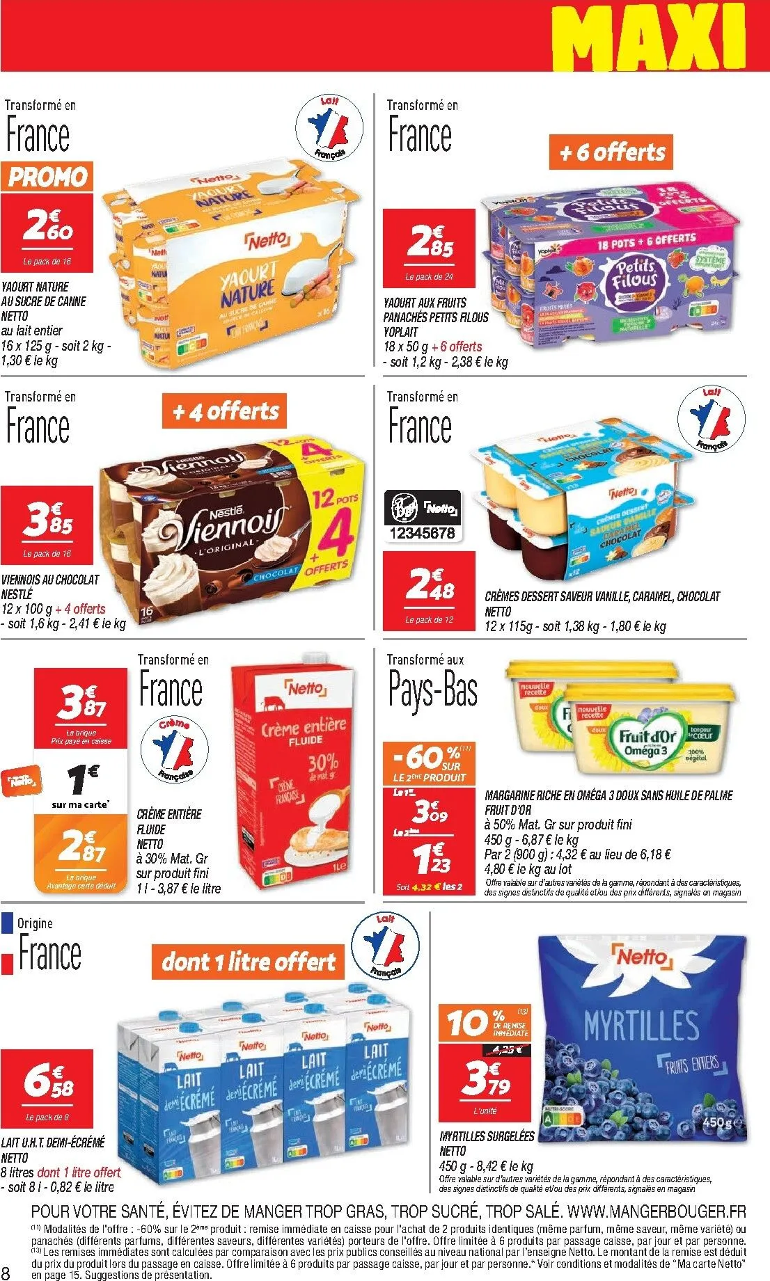 Flyer Netto - Maxi Volumes pour la semaine prochaine du du mardi 27/10/2026 au du lundi 09/11/2026 du 27 octobre au 9 novembre 2026 - Catalogue page 8