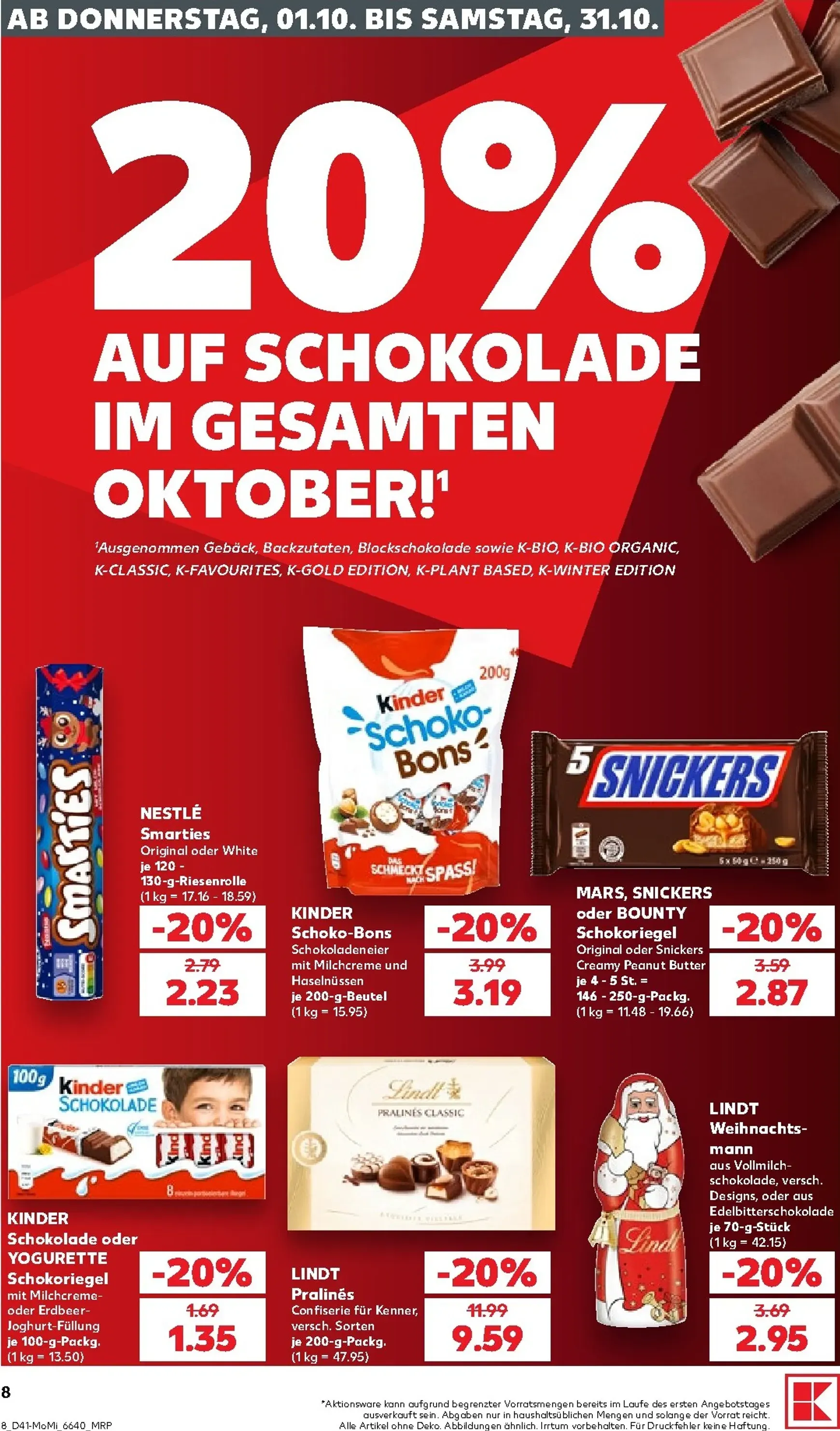 Kaufland Německo - Richtig Sparen Zum Wochenstart Prospekt nächste Woche – von Montag 05.10.2026 bis Mittwoch 07.10.2026 von 5. Oktober bis 7. Oktober 2026 - Prospekt seite 8
