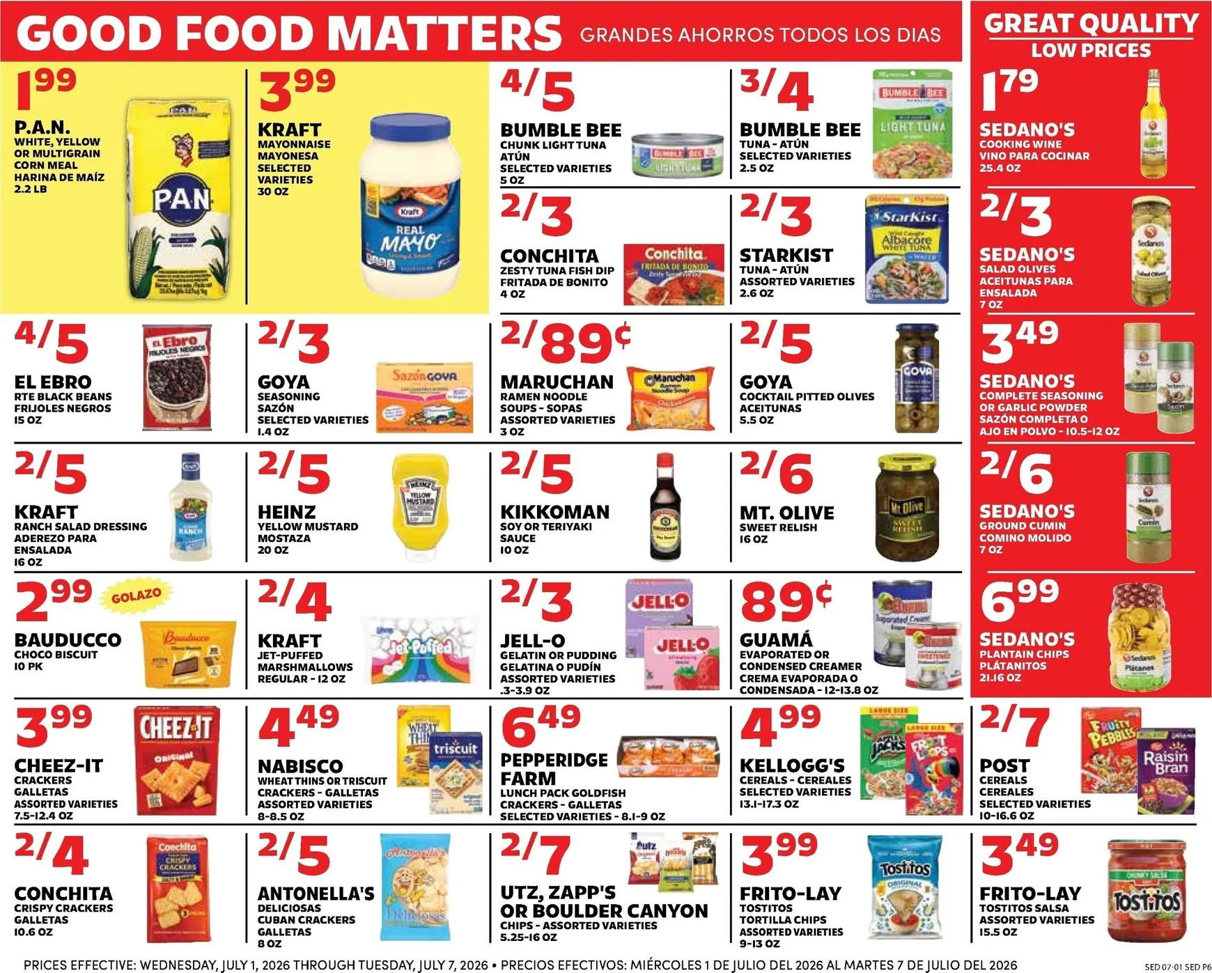 Weekly ad Current Sedano's leaflet valid from Wednesday 07/01/2026 to Tuesday 07/07/2026 from July 1 to July 7 2026 - Page 6