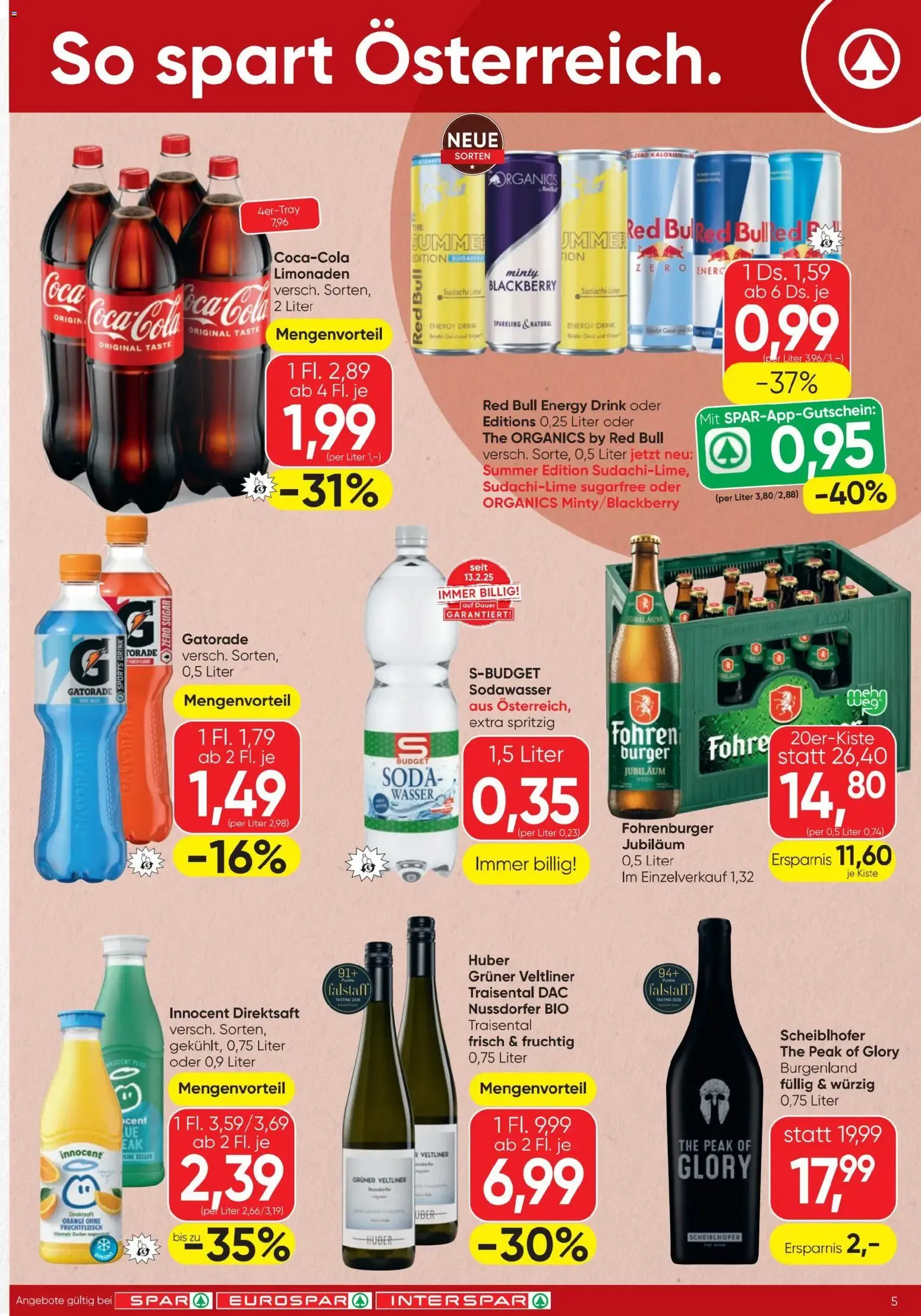 Spar - Flugblatt (06.08.2026) - Angebote und Prospekt von 6. August bis 12. August 2026 - Flugblätt seite  5