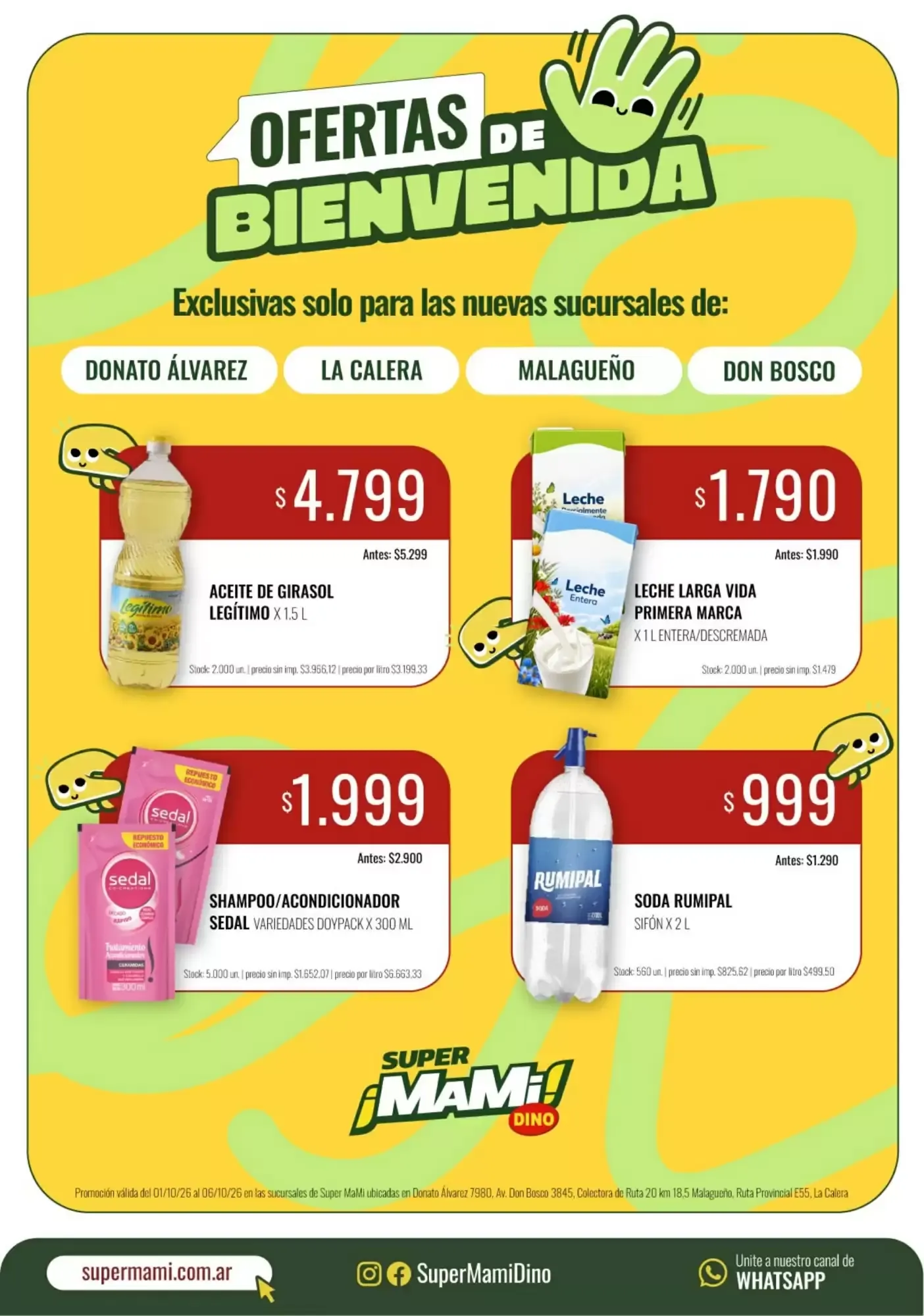 Ofertas de Catálogo de Ofertas Super Mami Dino 1 de octubre al 6 de octubre 2026 - Página 2 del catálogo