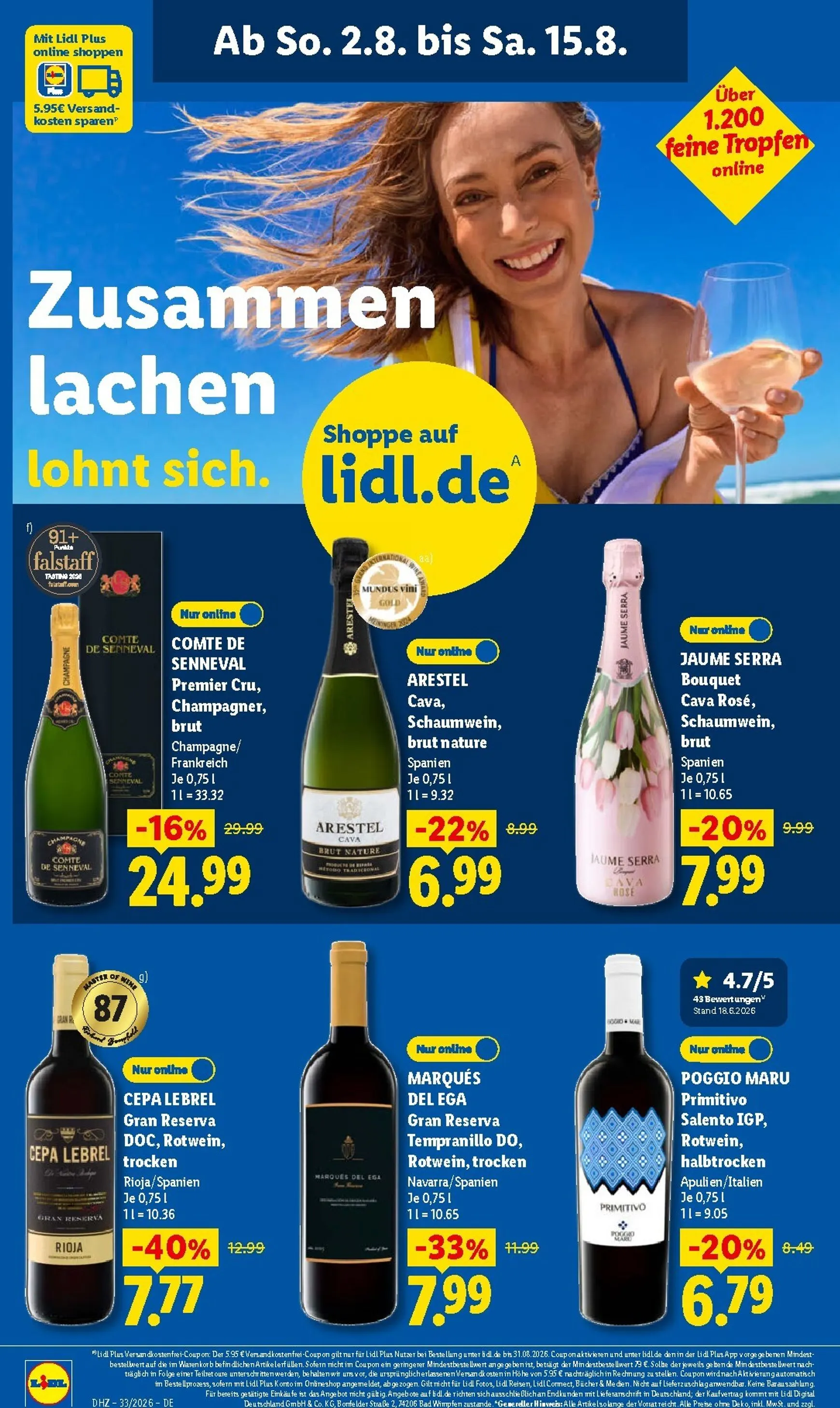 Lidl: Sparen beim Preisführer, Spanische Woche & Sale von 10. August bis 15. August 2026 - Prospekt seite 25