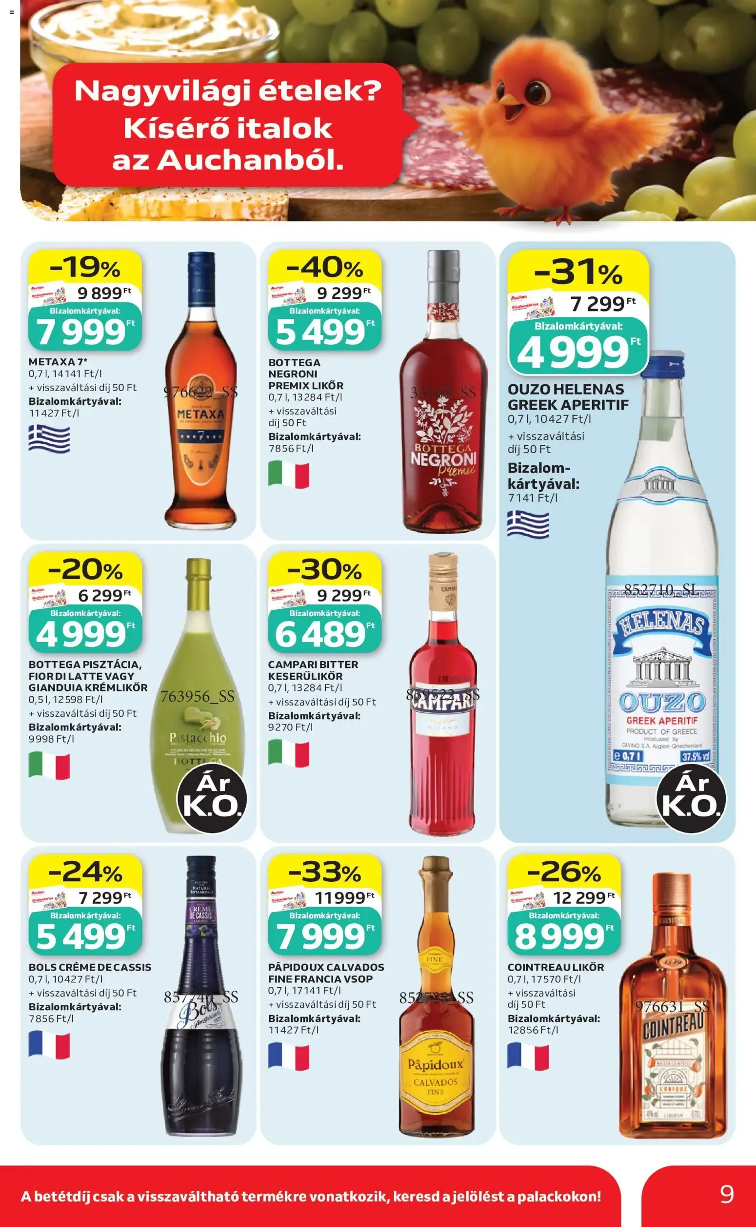 Katalógus Auchan hipermarket: Kóstolj bele újra az adriai nyaralás ízeibe! július 30.-tól augusztus 12.-ig 2026. - Oldal 9