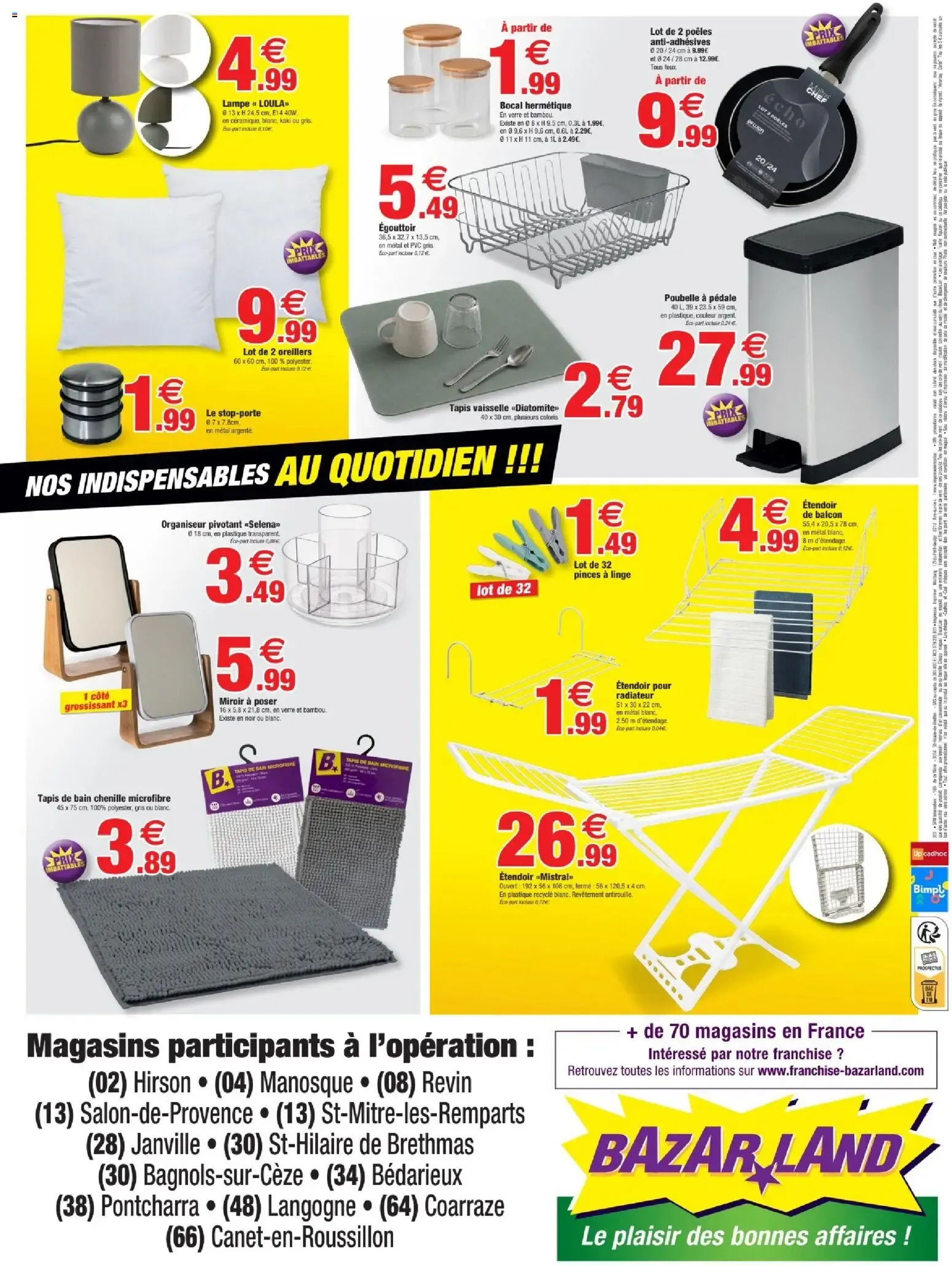 Bazar Land: Vos Indispensables a Bas Prix! Promociones du 16 septembre au 27 septembre 2026 - Catalogue page 2