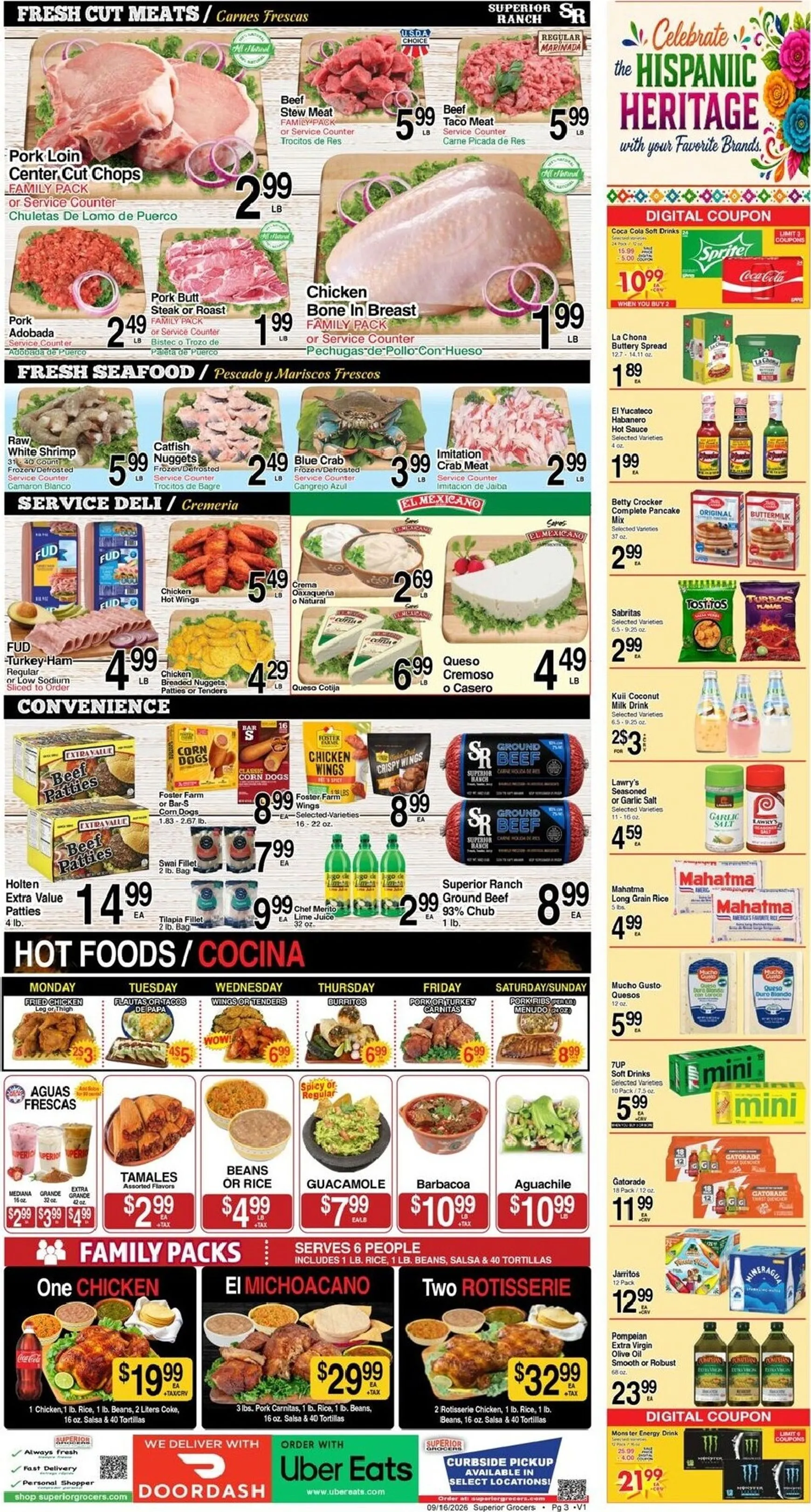Weekly ad Current Superior Grocers leaflet valid from Wednesday 09/16/2026 to Tuesday 09/22/2026 from September 16 to September 22 2026 - Page 3
