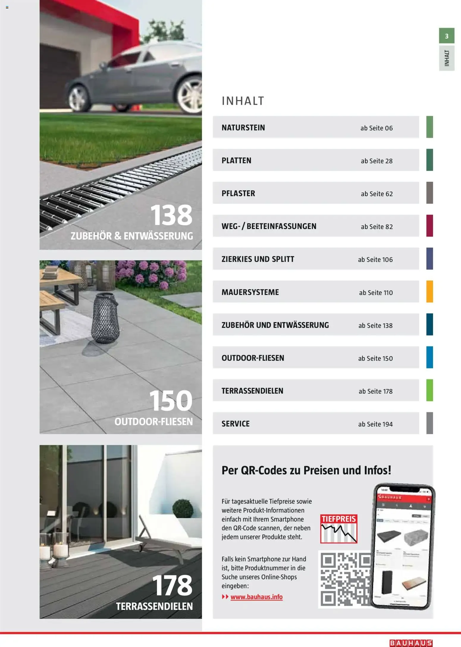 Bauhaus Gartenbaumaterialien von 01.04.2026 - Aktuelle Angebote von 1. April bis 30. Juni 2026 - Flugblätt seite 3