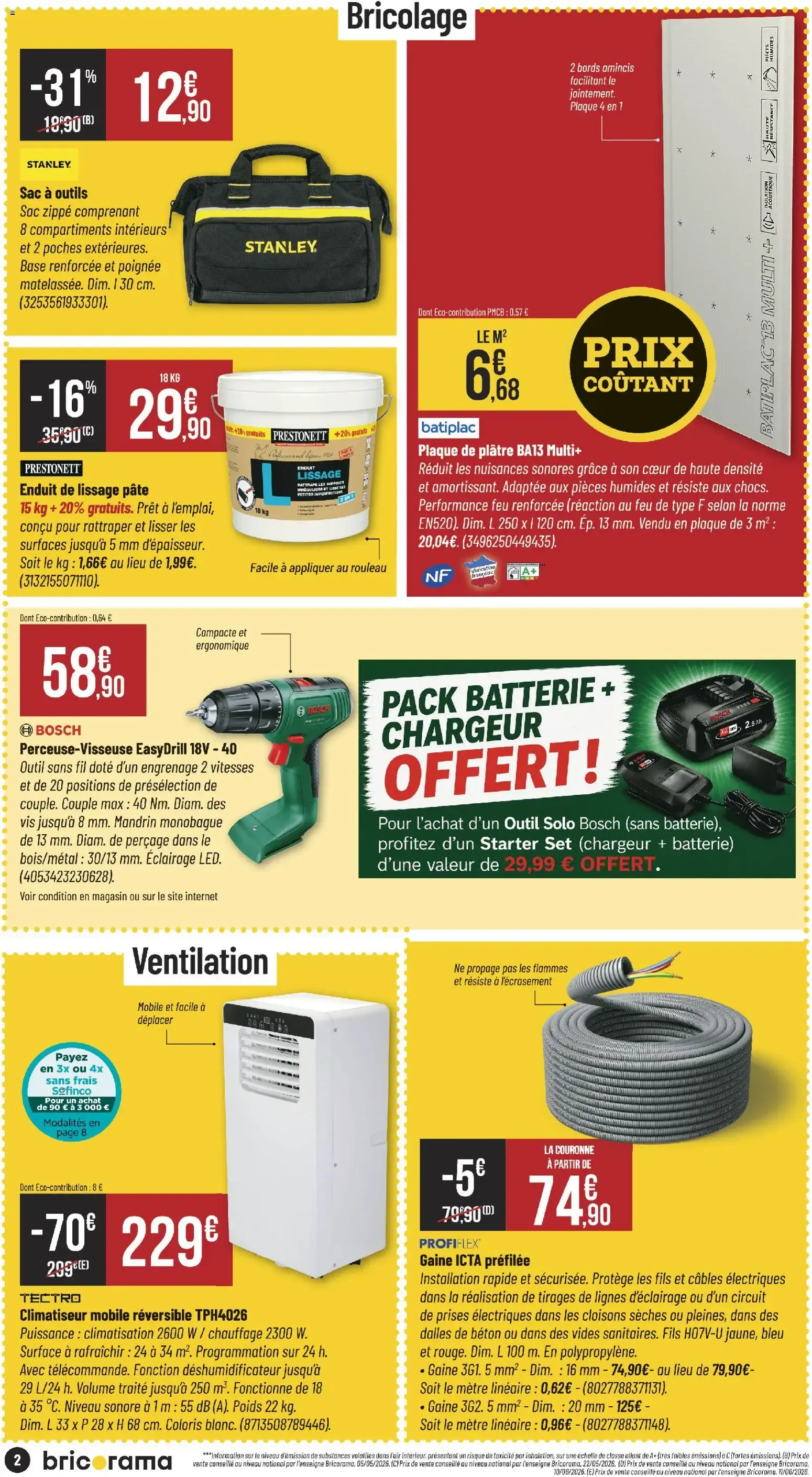Bricorama catalogue à partir du 05/08/2026 - promo en ligne du 5 août au 16 août 2026 - Catalogue page 2