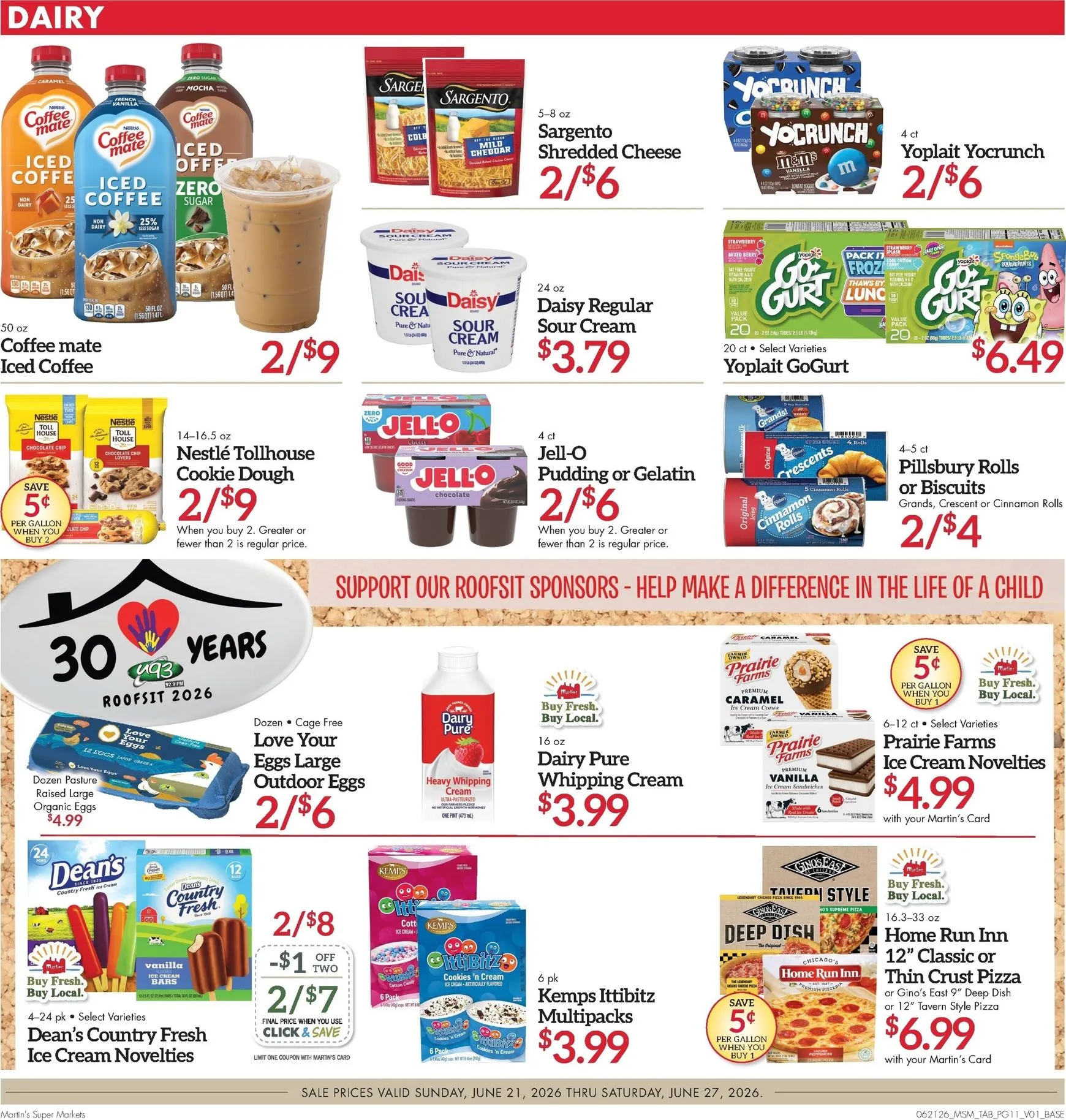 Weekly ad Current Martin's Super Markets leaflet valid from Sunday 06/21/2026 to Saturday 06/27/2026 from June 21 to June 27 2026 - Page 11