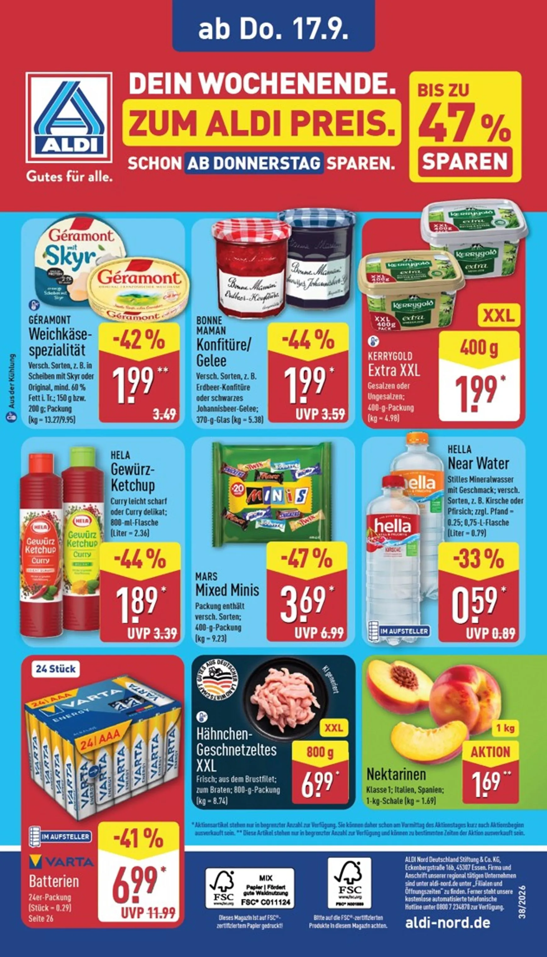 ALDI NORD Prospekt nächste Woche – von Montag 14.09.2026 bis Samstag 19.09.2026 von 14. September bis 19. September 2026 - Prospekt seite 36