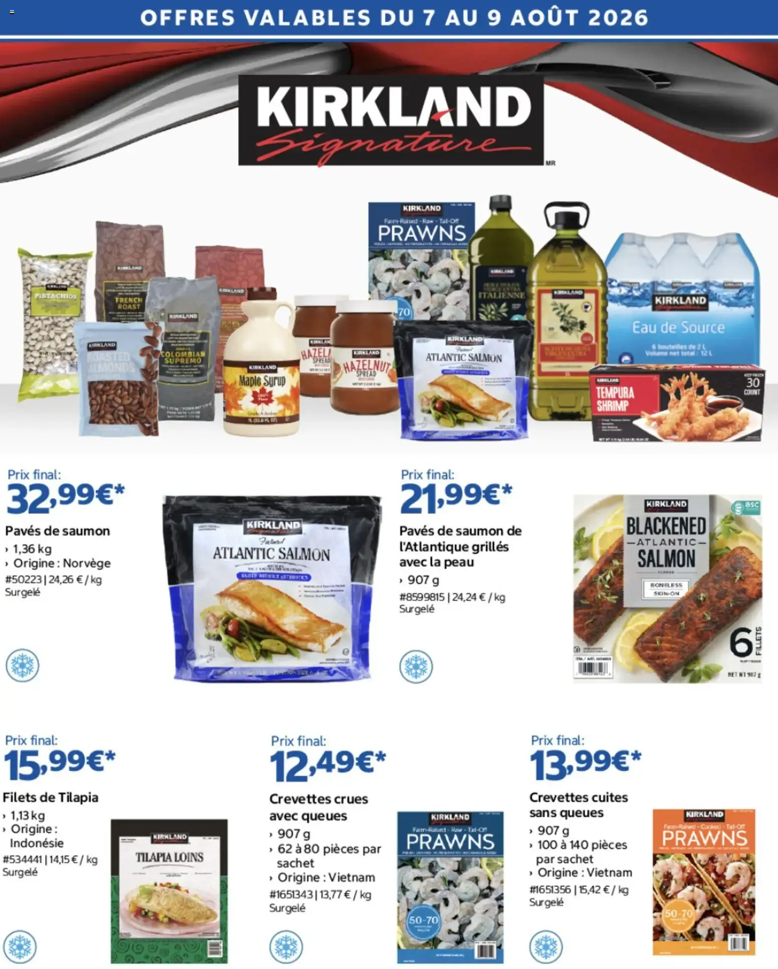 Costco Kirkland signature du 7 août au 9 août 2026 - Catalogue page 1