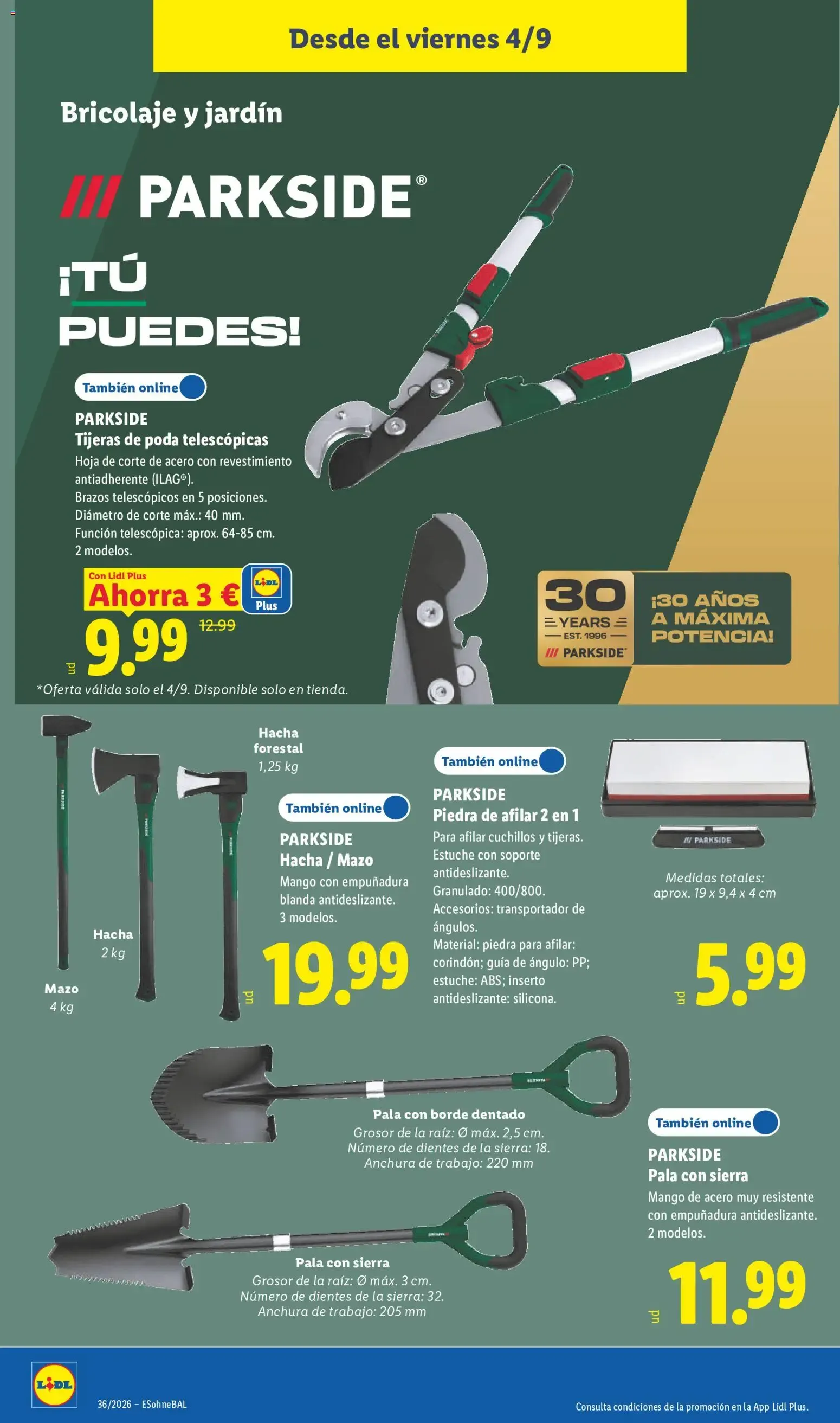 Catálogo de Lidl folleto de bazar del 31/08 | Ofertas 31 de agosto al 6 de septiembre 2026 - Página 10
